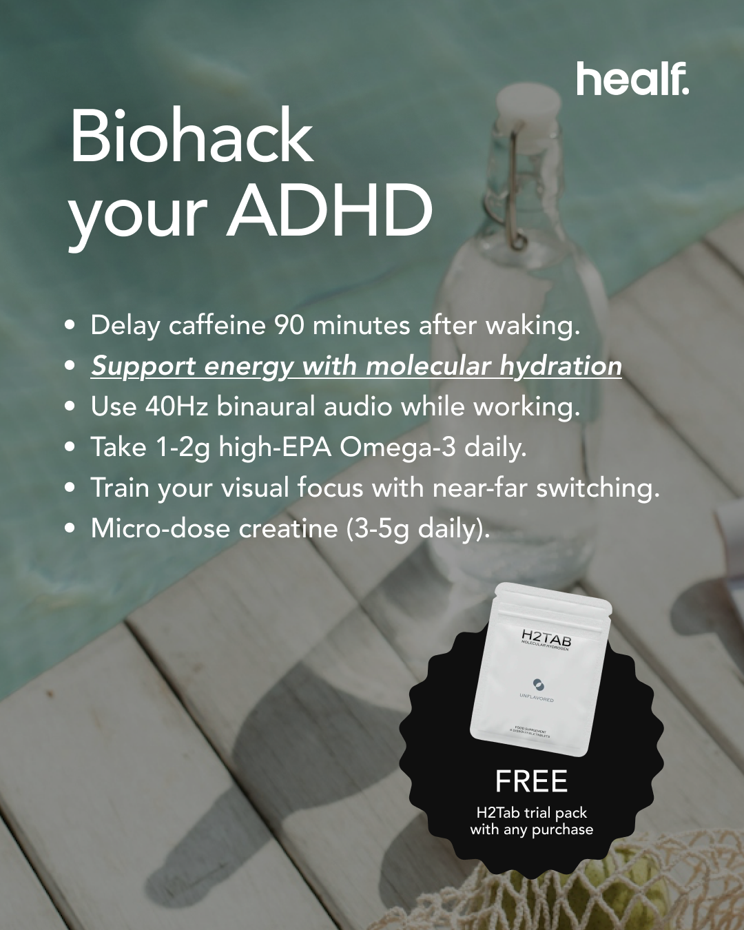 H2Tab Facebook ad