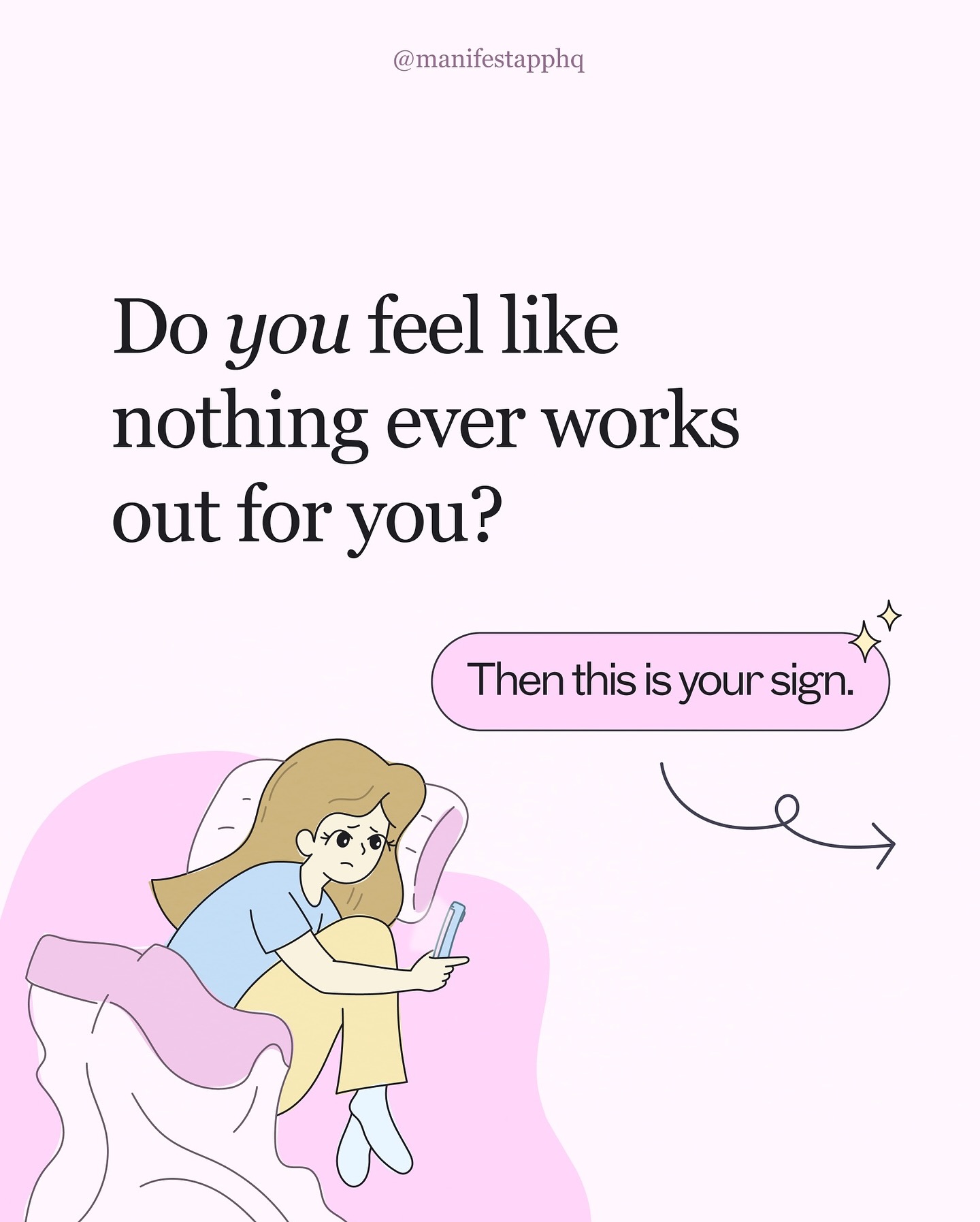Manifest: 24/7 Therapy Facebook ad: Do you feel anxious, lonely, or lost?