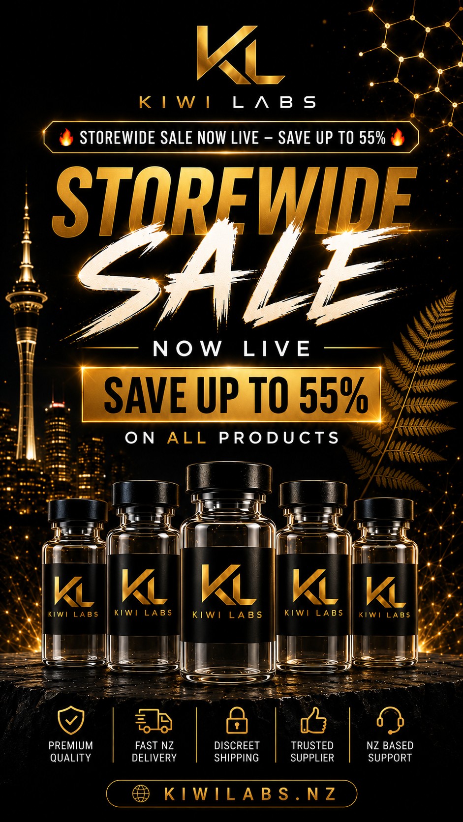 Kiwi Labs Facebook ad: Kiwi Labs Storewide Sale
