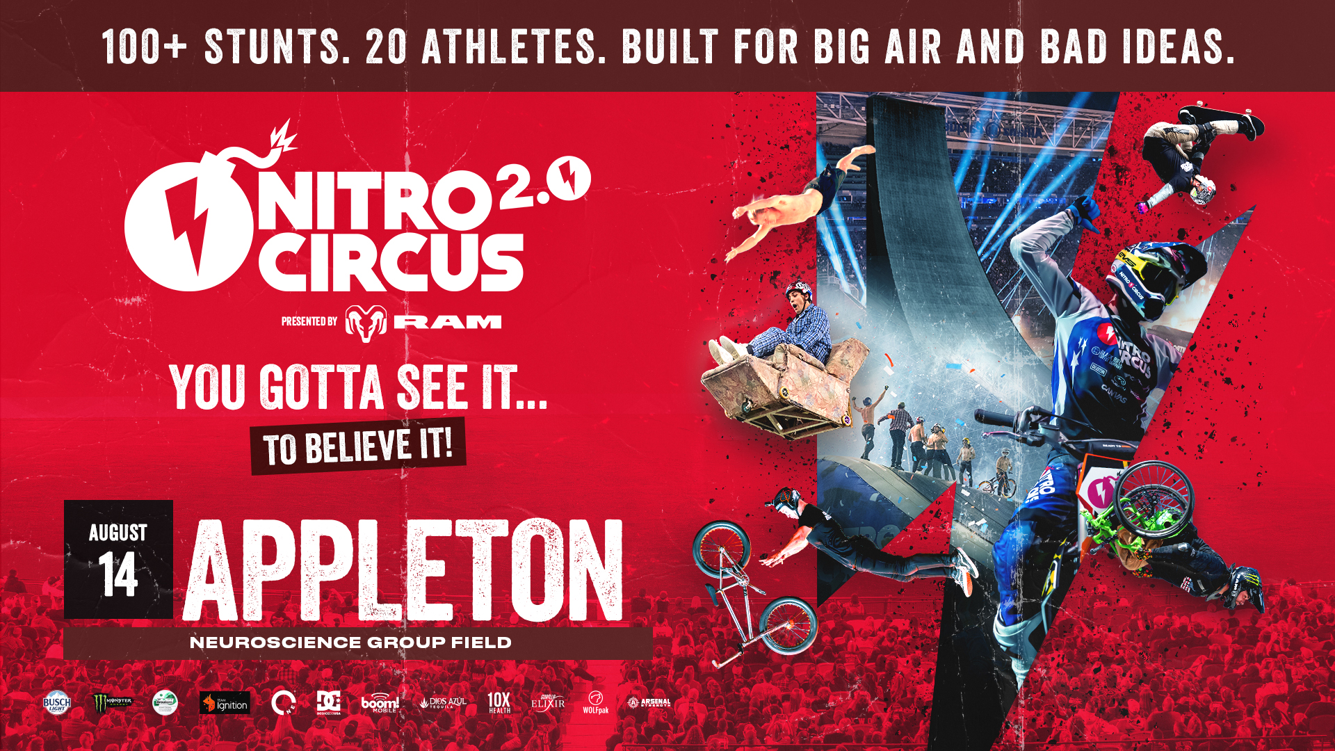 Nitro Circus Facebook ad: Get Tickets Now!
