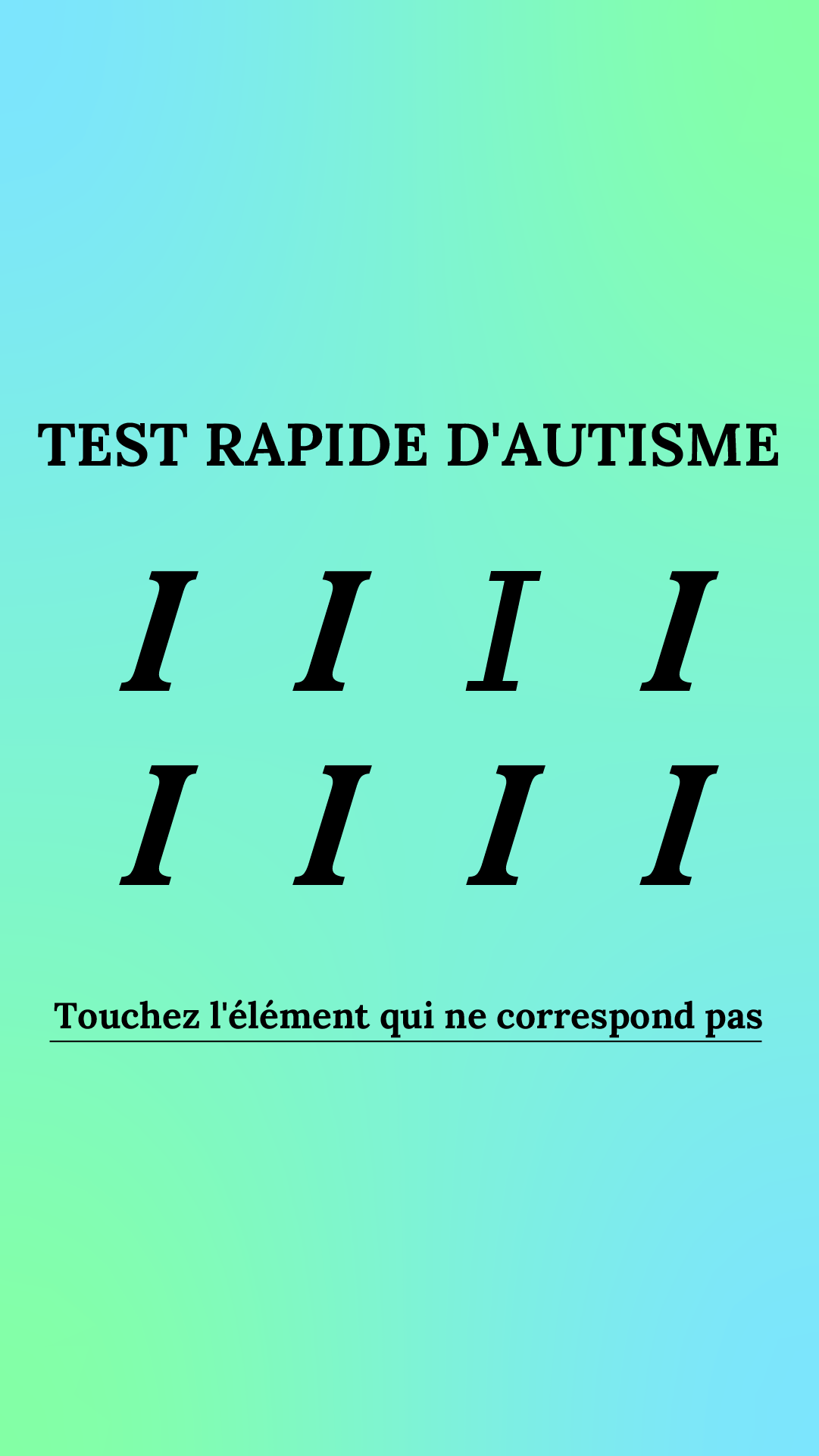 International IQ test Facebook ad