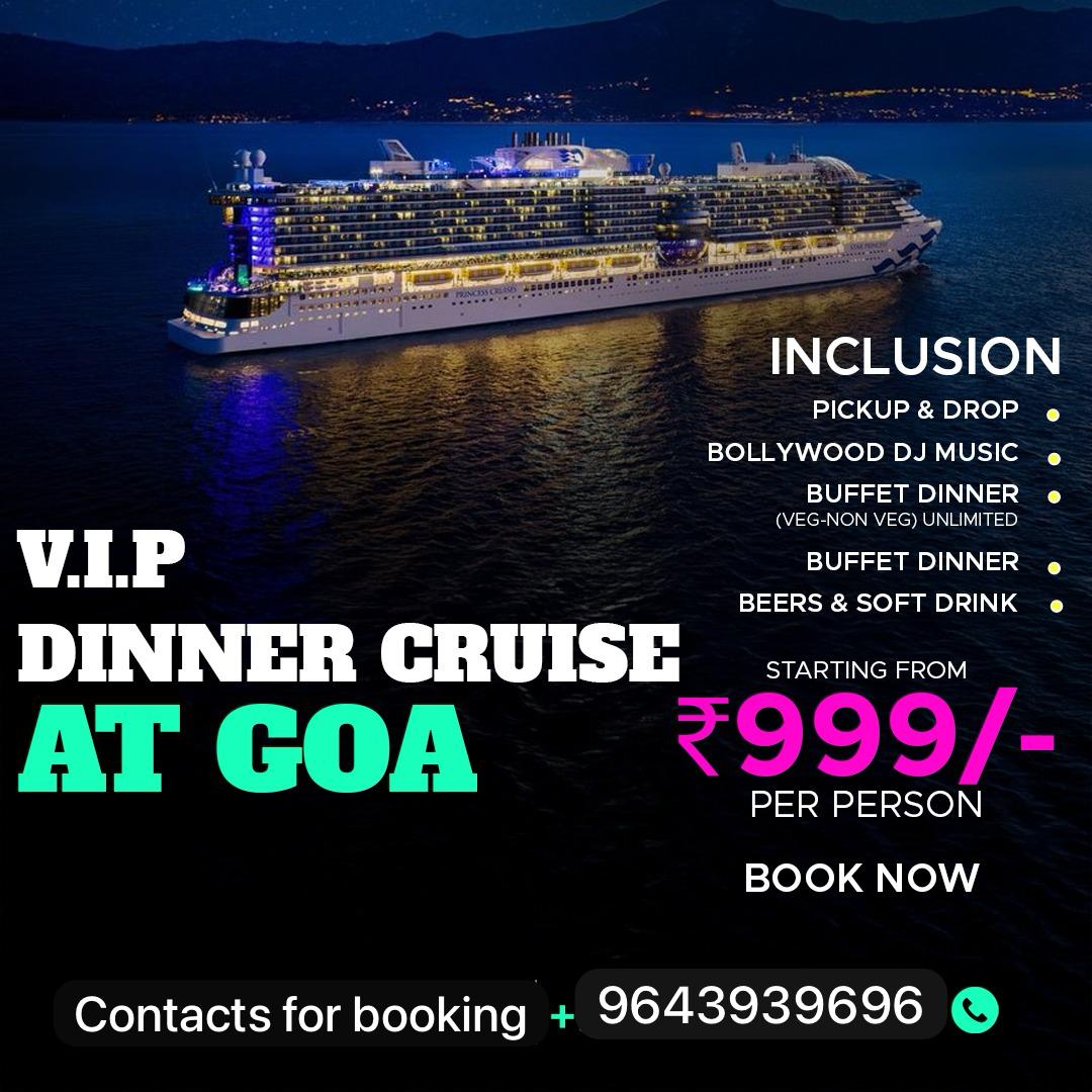 Coastal Adventure Goa Facebook ad: Dinner, Drinks & Cruise @ ₹999