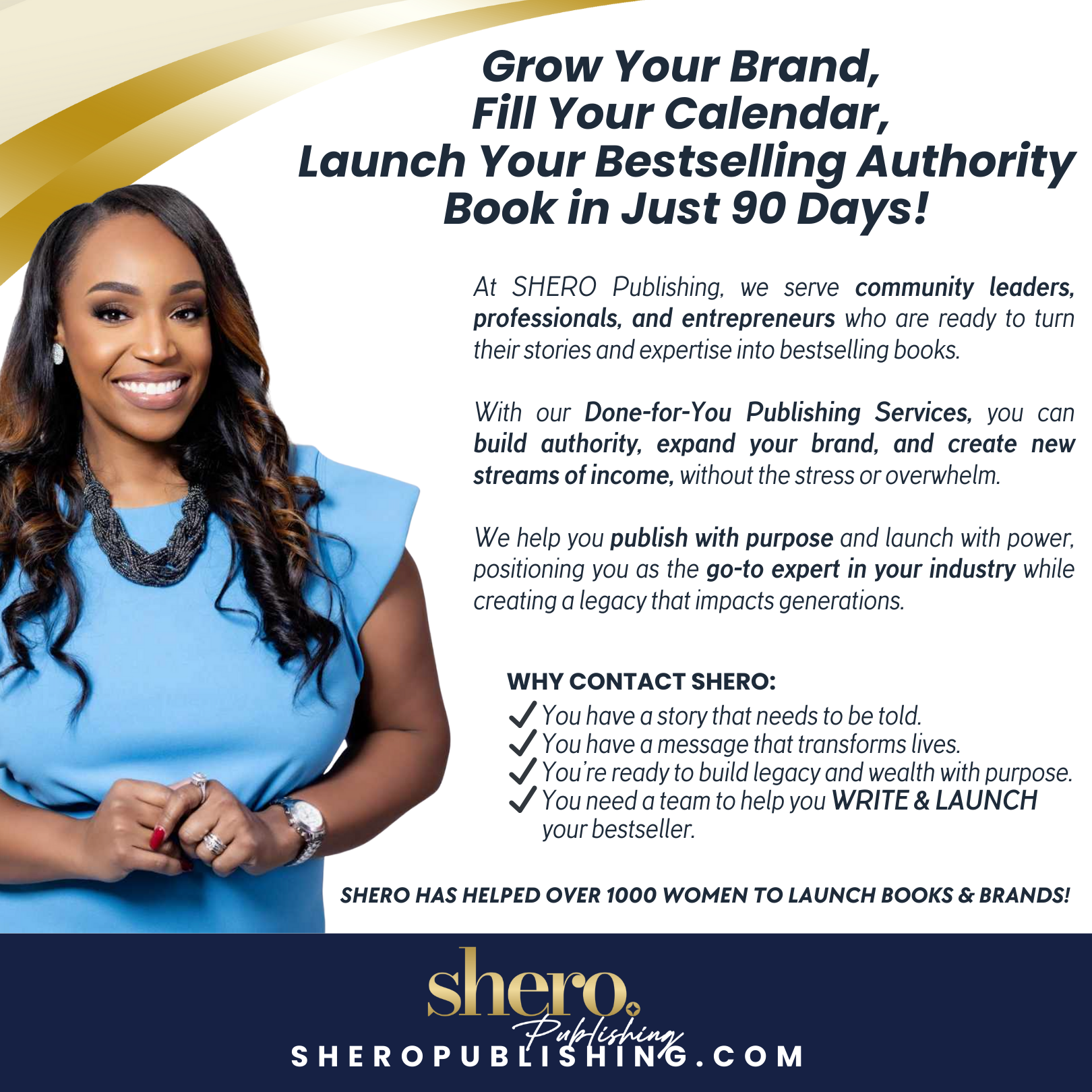 SHERO Publishing Facebook ad: Calling All CEOs, Coaches, Consultants & Leaders