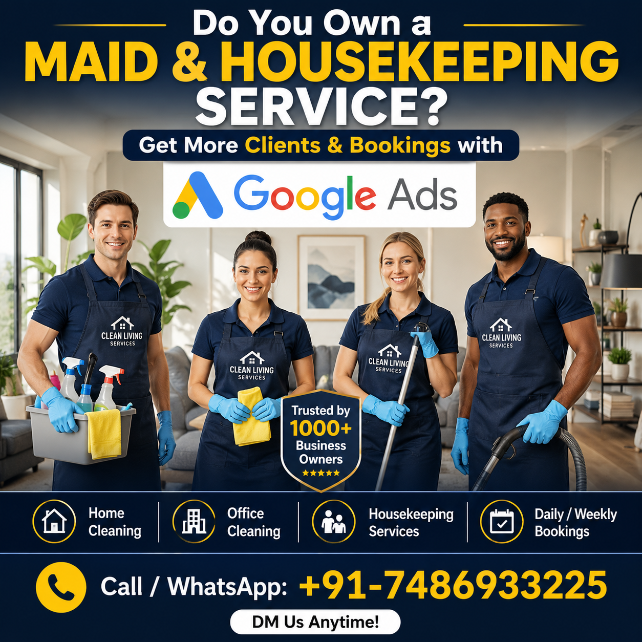 Adwords Management Facebook ad: Chat with us