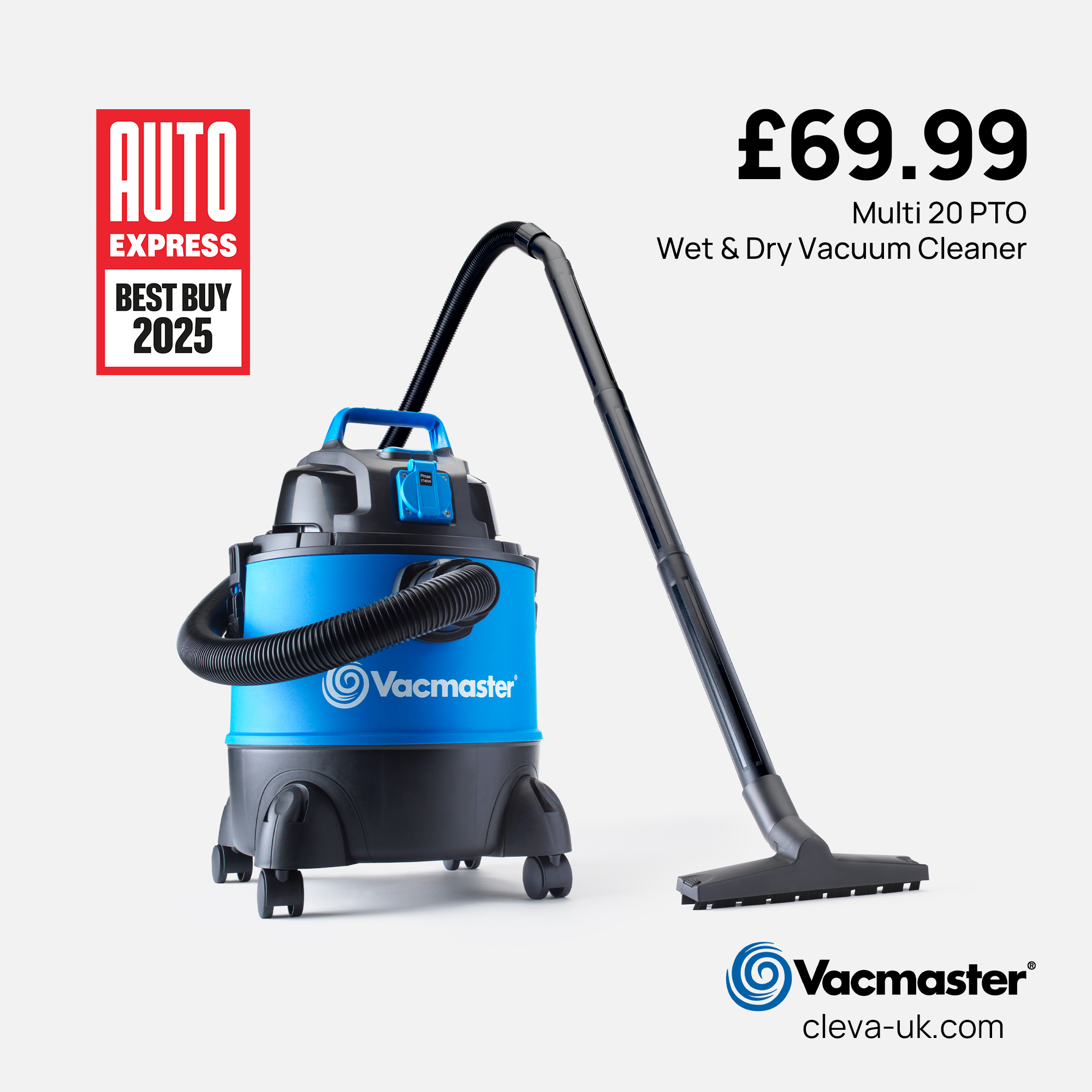 Cleva UK Facebook ad: Vacmaster Multi 20 Vacuum - £69.99