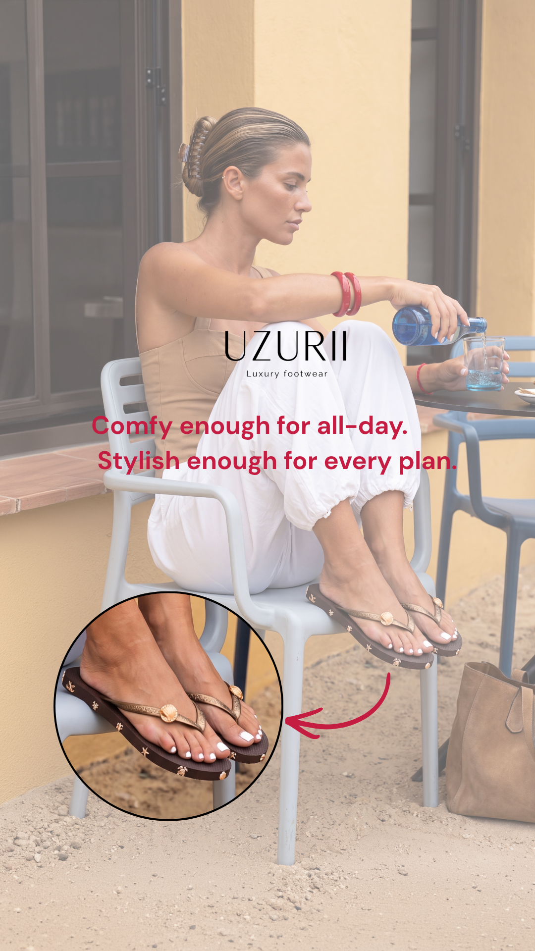 Uzurii Luxury Footwear Facebook ad from Aug 31, 2026