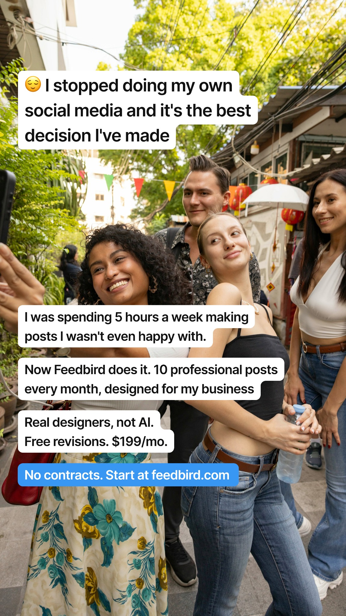 Feedbird Facebook ad