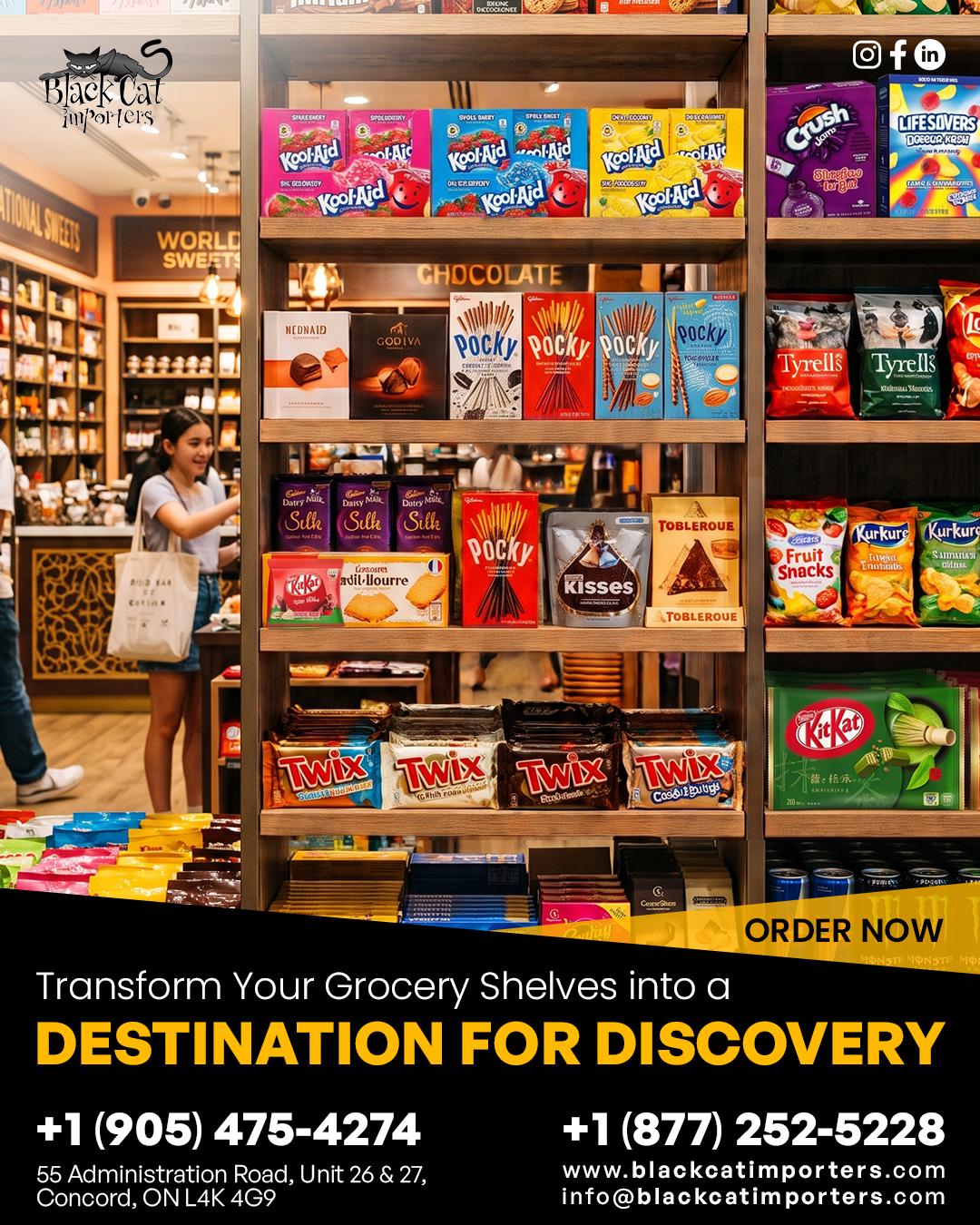 BlackCat Candy Distribution Facebook ad: Transform Your Grocery Shelves into a Destination for…