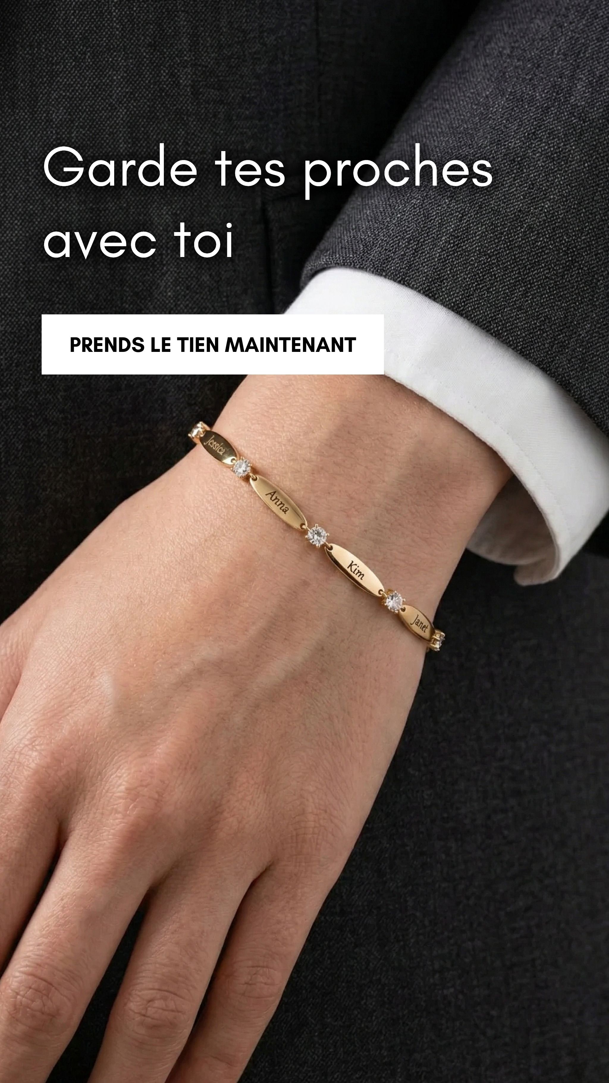 Stanbarry Bijoux Facebook ad: Un bracelet gravé, un souvenir éternel