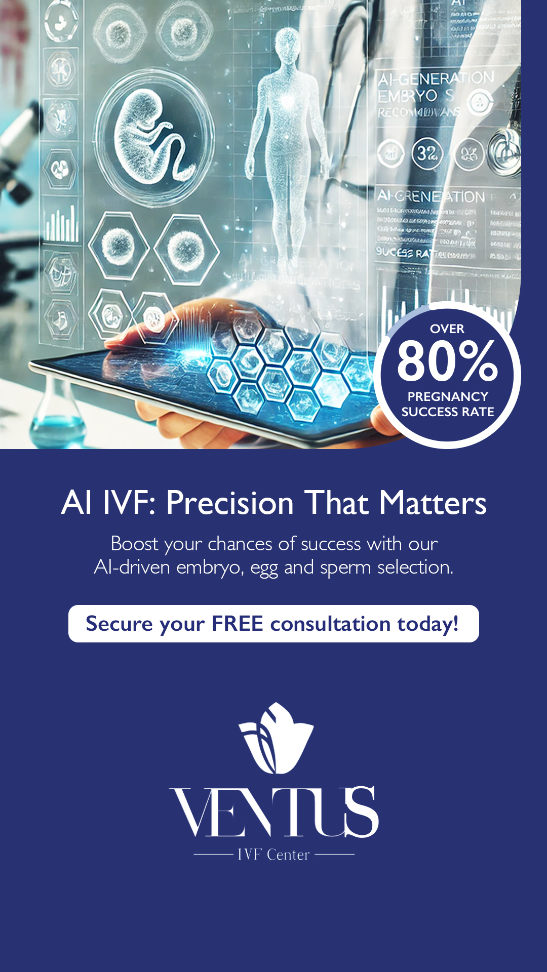 Ventus IVF Facebook ad