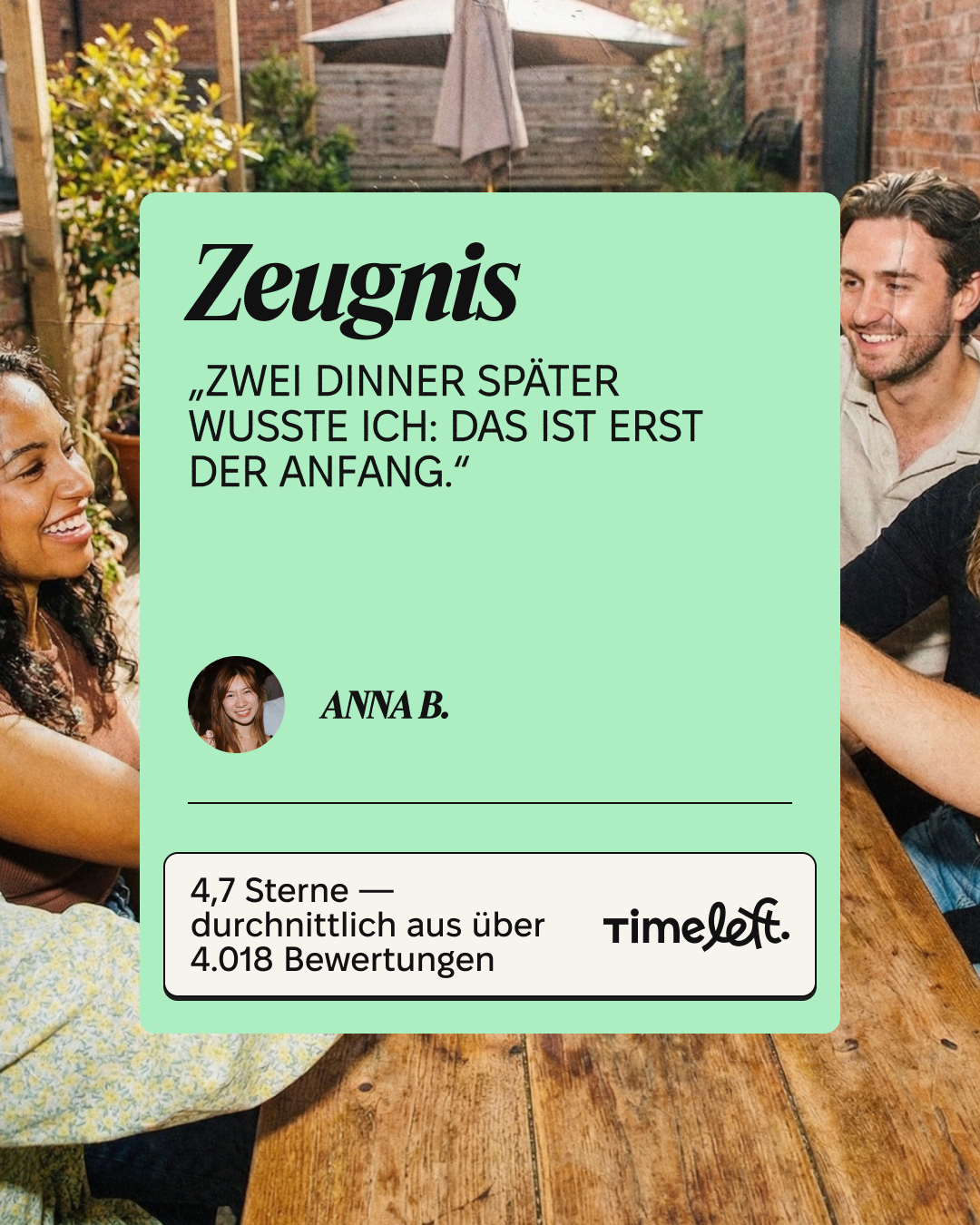 Timeleft Facebook ad
