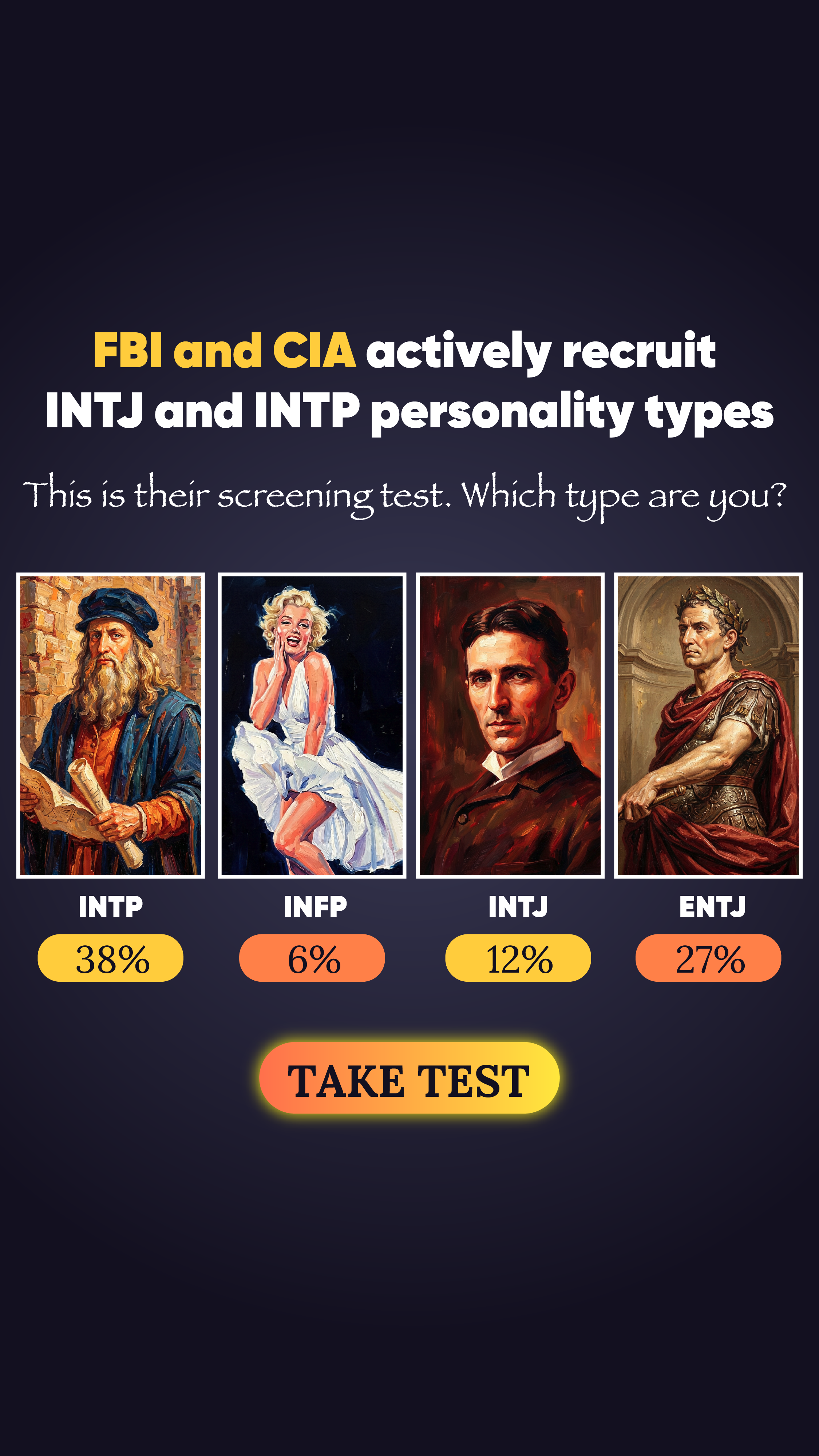 Personality Type Facebook ad