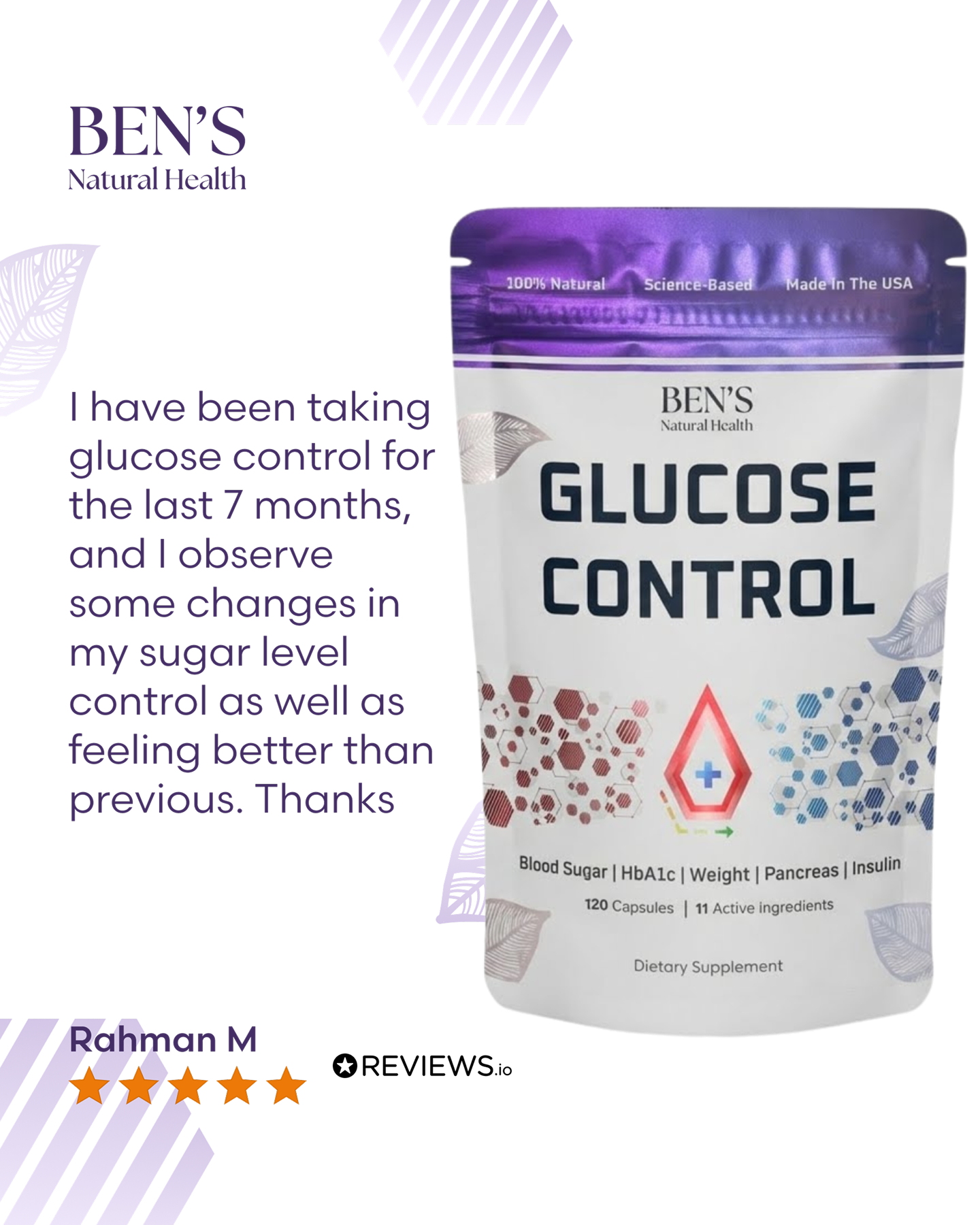 Ben's Natural Health Facebook ad