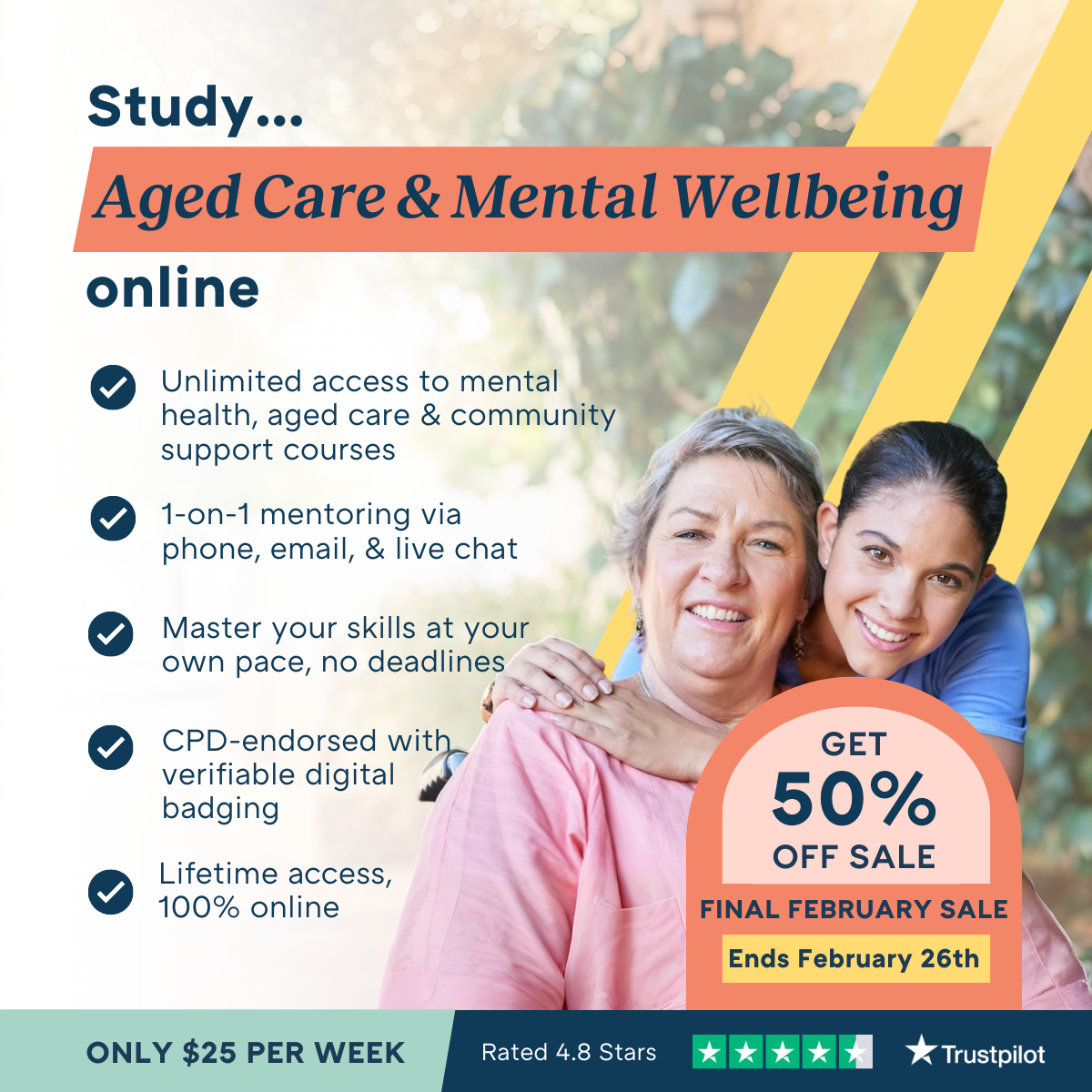 Online Courses Australia Facebook ad