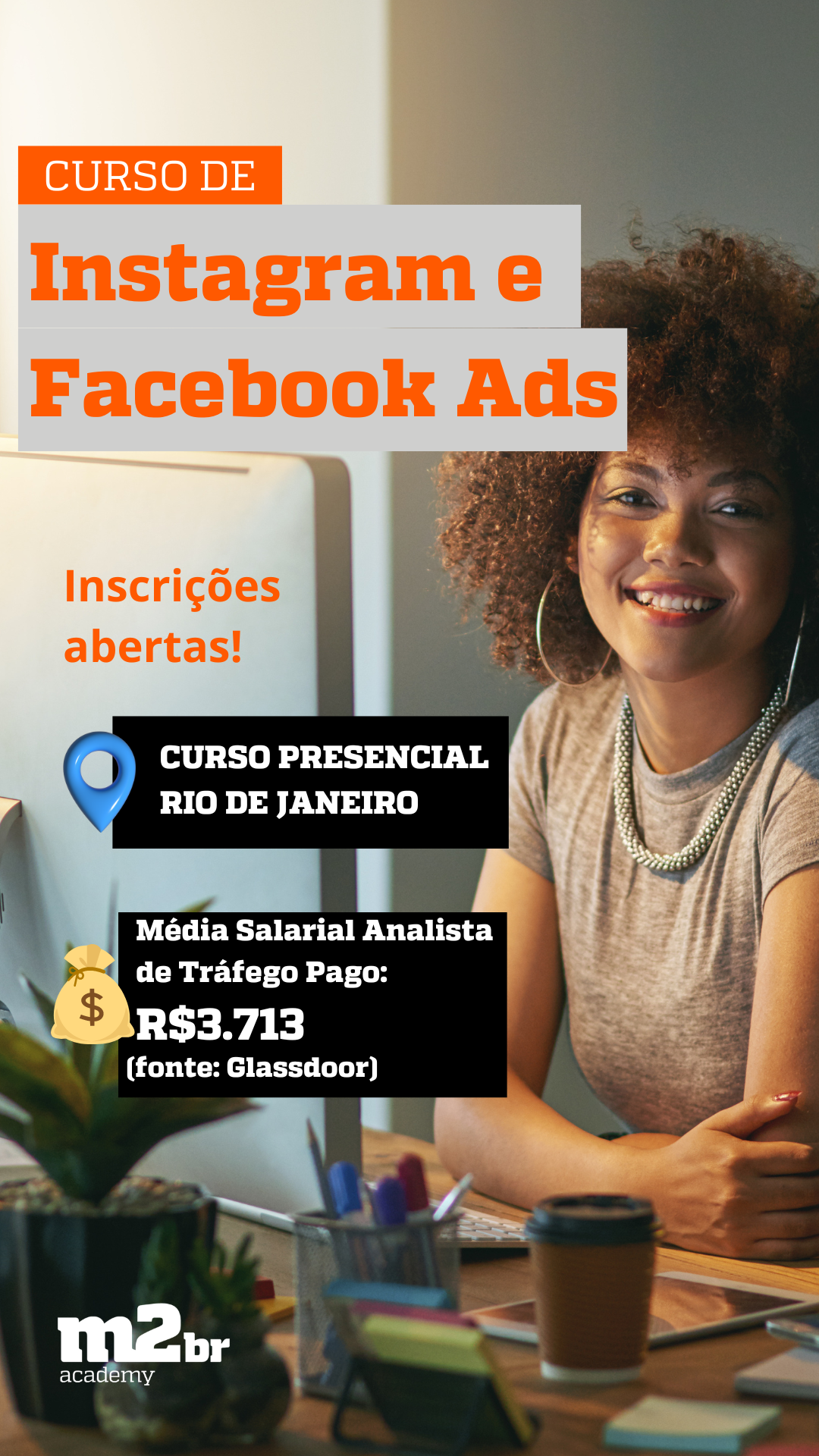 M2BR Academy Facebook ad from May 27, 2026