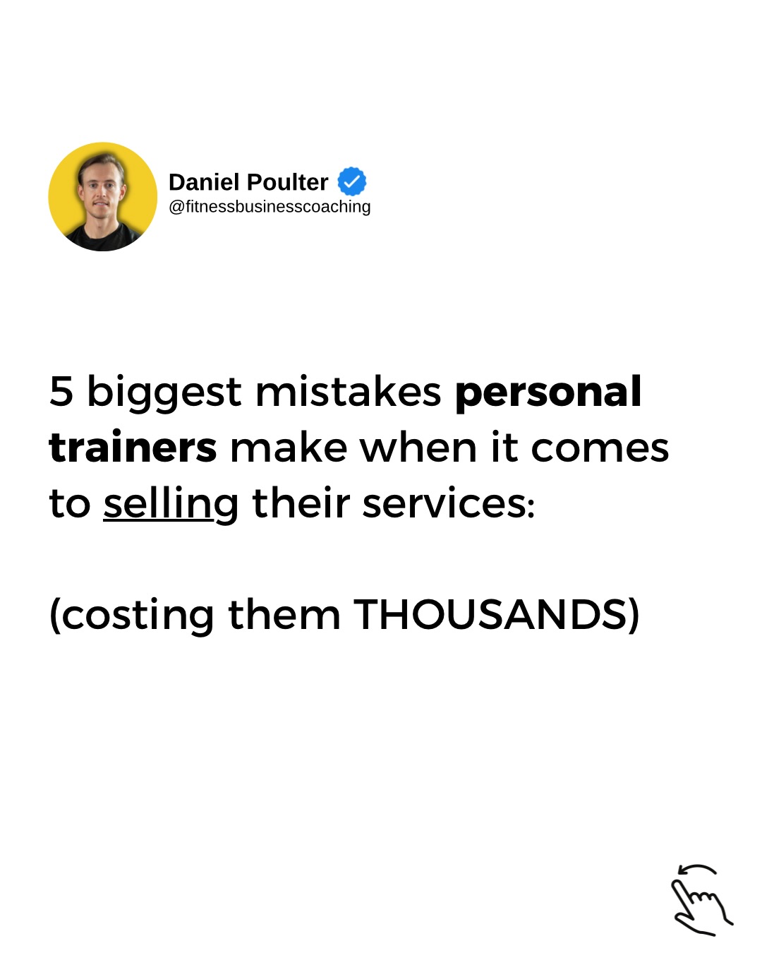 Fitness Business Coaching - Dan Poulter Facebook ad