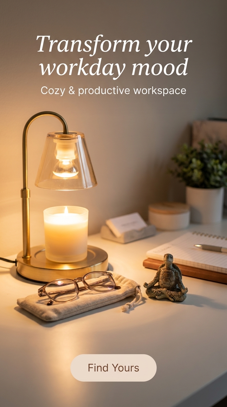 Rachel's Finds Facebook ad: Transform your workday mood.