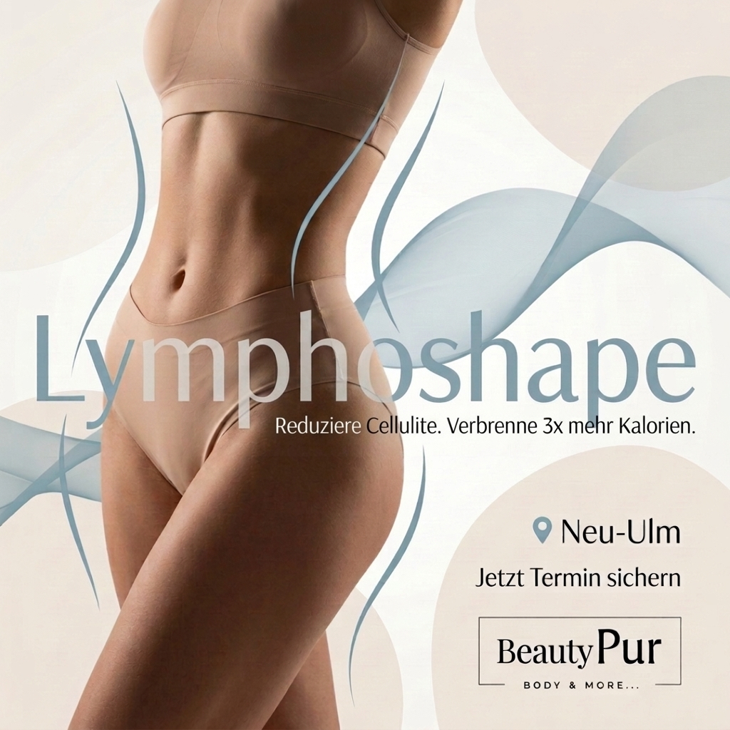 BeautyPur Szalon Facebook ad: EXKLUSIV IN NEU-ULM: LYMPHOSHAPE
