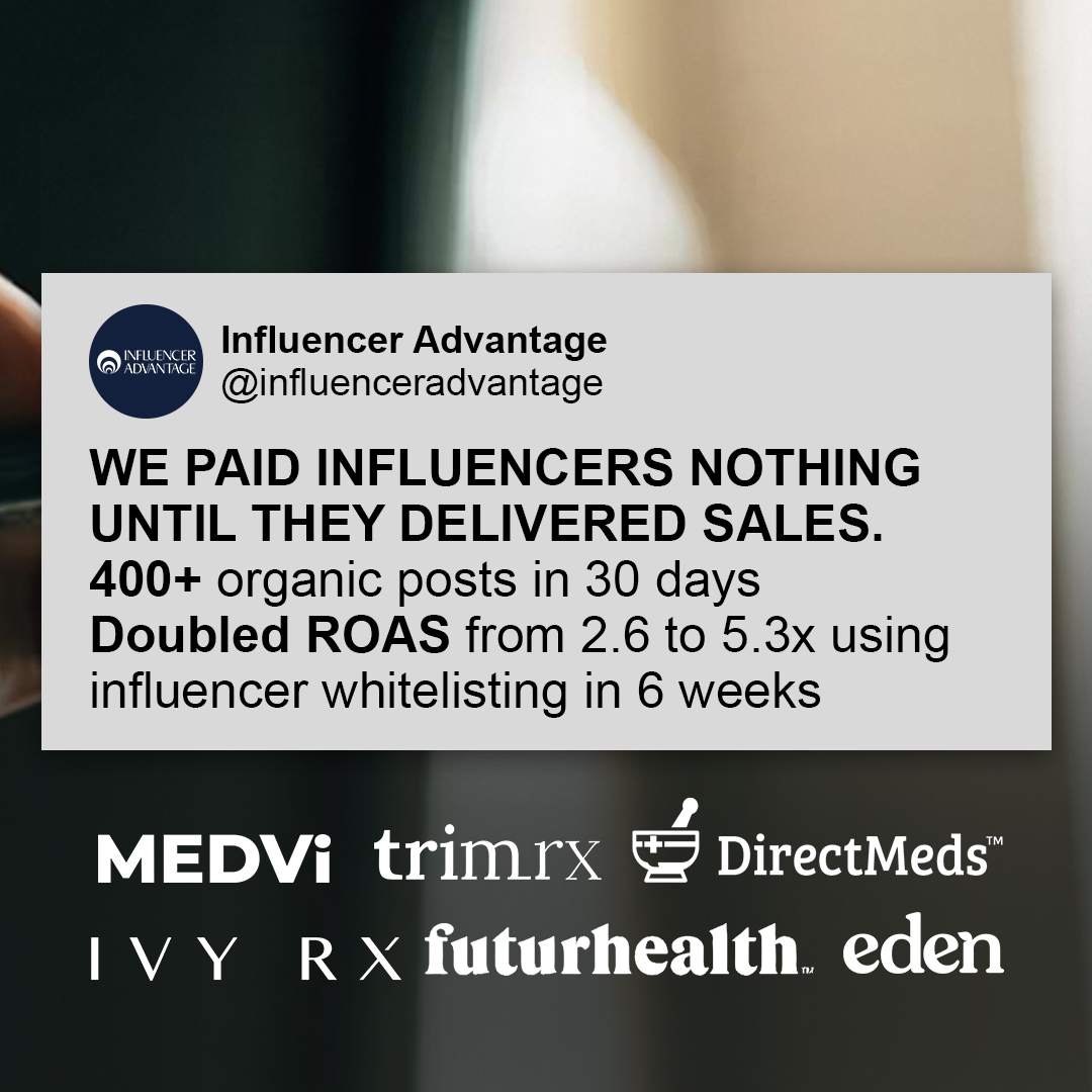 Influencer Advantage Facebook ad