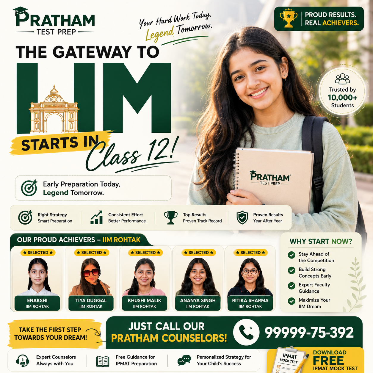 PRATHAM Test Prep Facebook ad