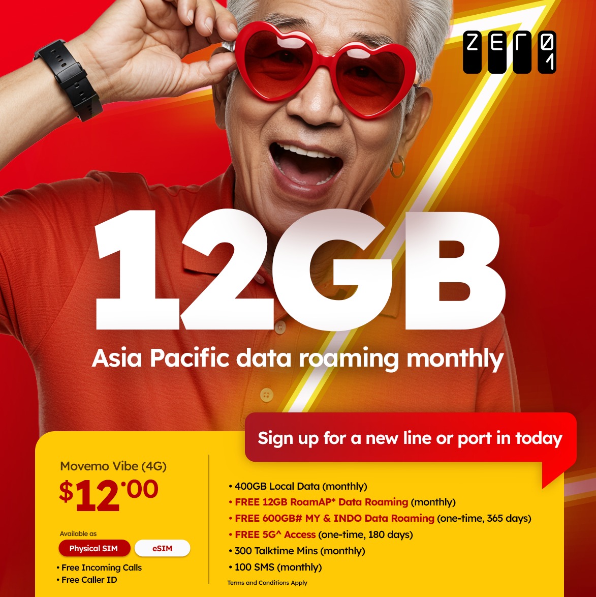 Zero1 Pte Ltd Facebook ad: Your roaming plan just got better.