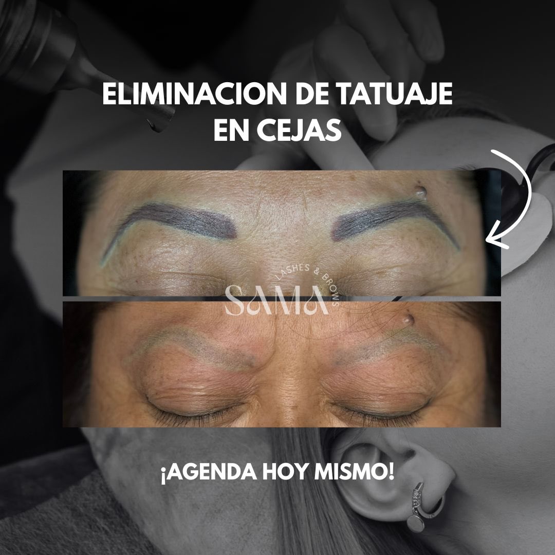 Sama Lashes & Brows Facebook ad: ยกDile adiรณs al pigmento o la tinta deโฆ
