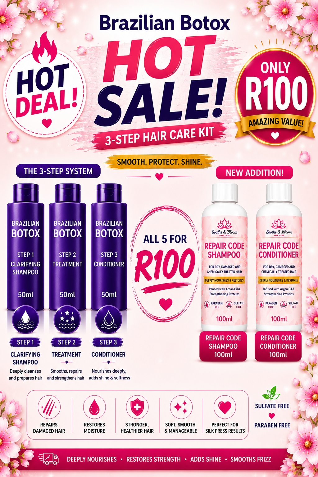 Soothe & Bloom Facebook ad: Bloom on a Budget