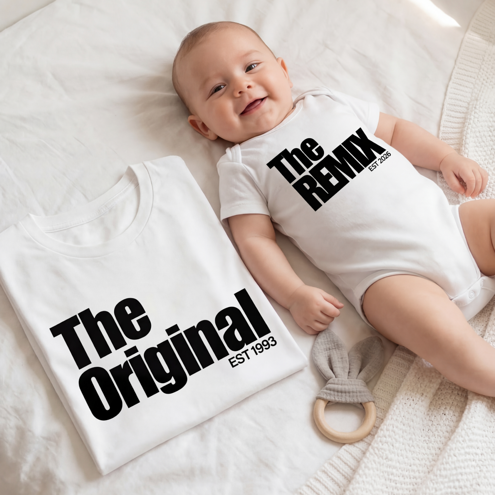 Bo & Birdie Facebook ad: The matching set for dad and baby
