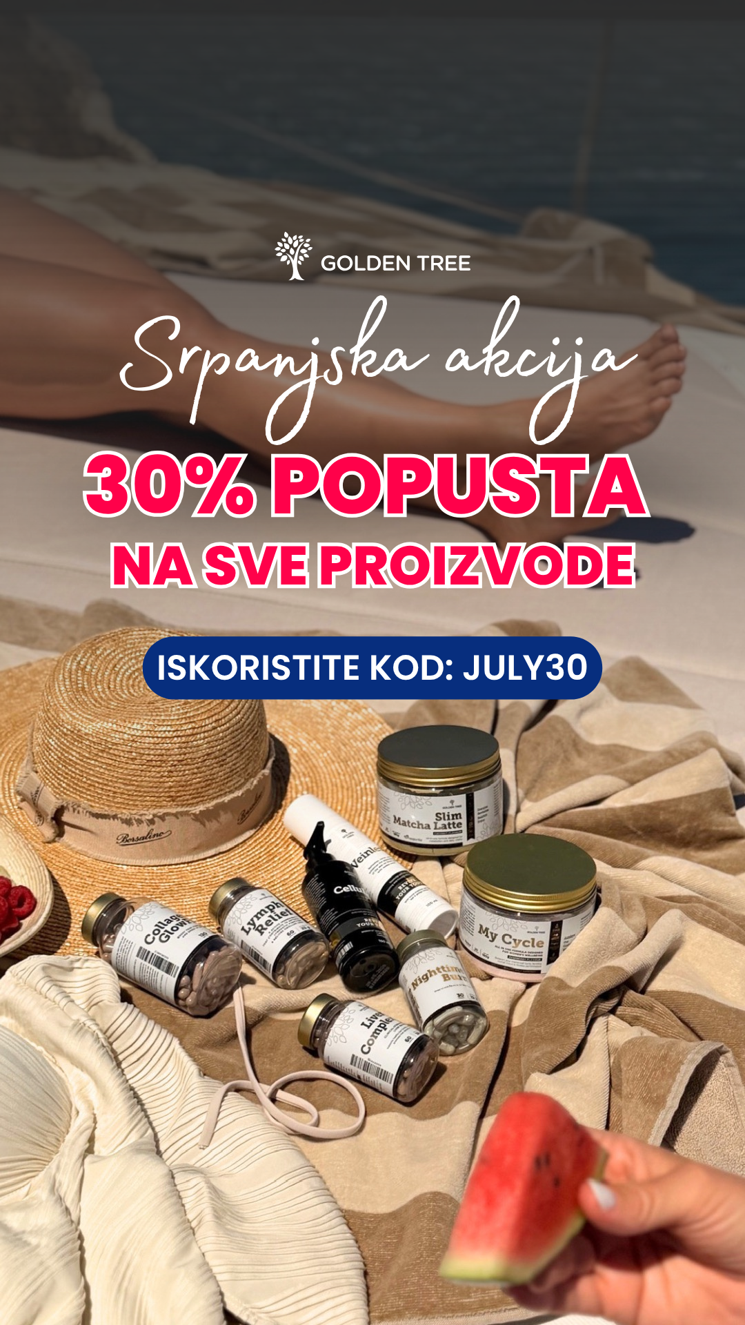 Golden Tree Hrvatska Facebook ad: Ljetni favoriti 30 % povoljnije