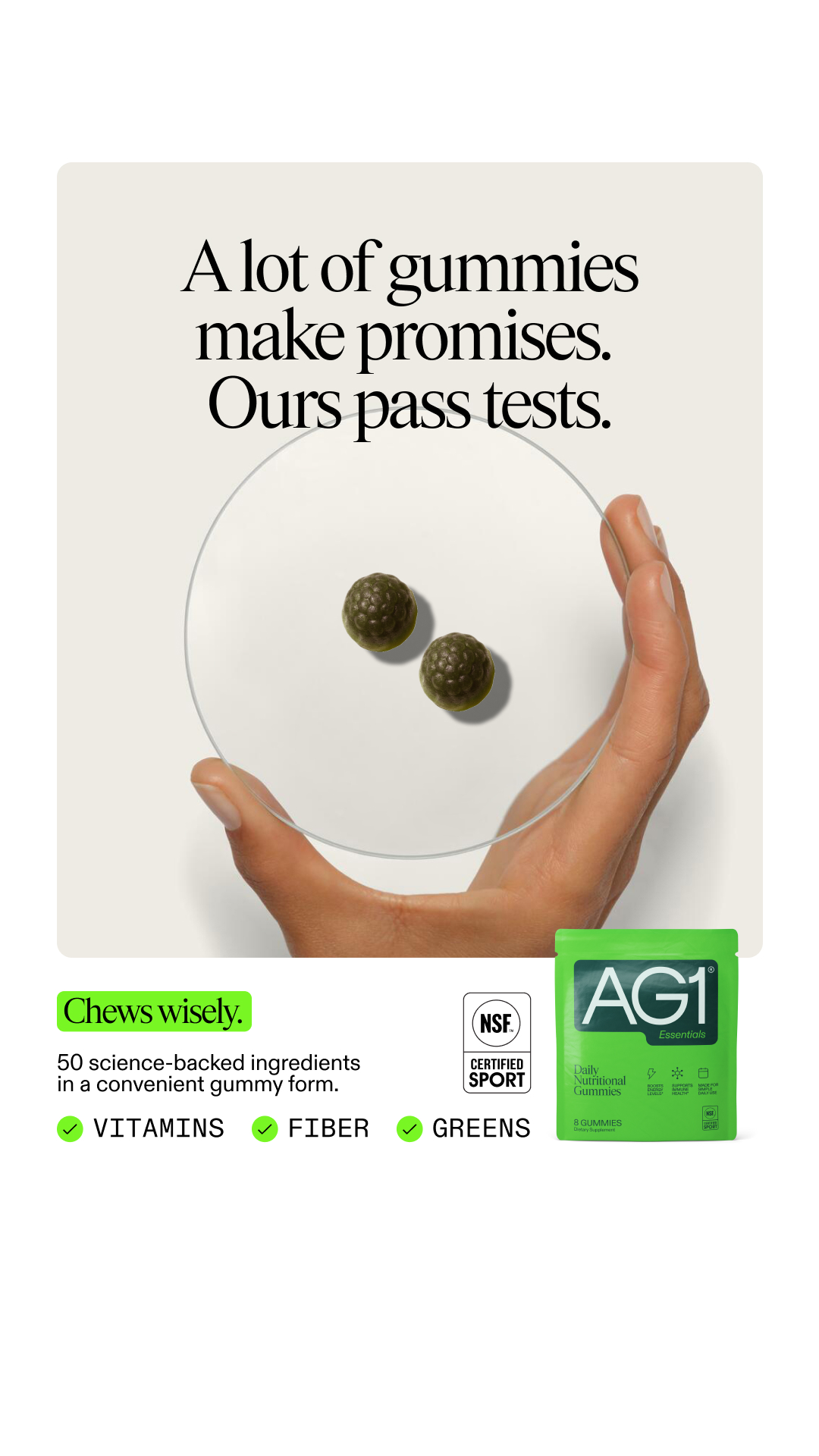 AG1 by Athletic Greens Facebook ad