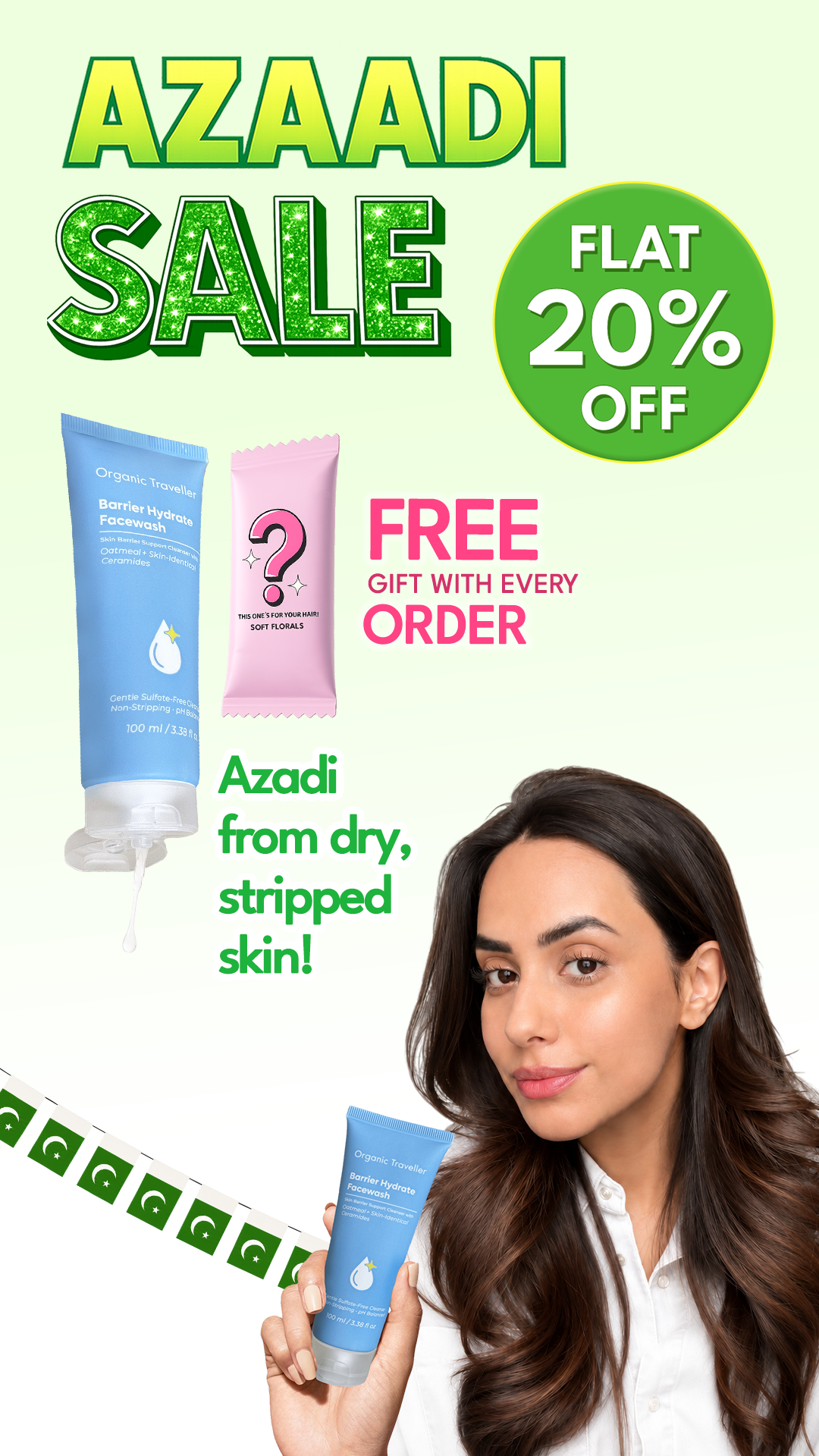 Organic Traveller - Skincare Facebook ad