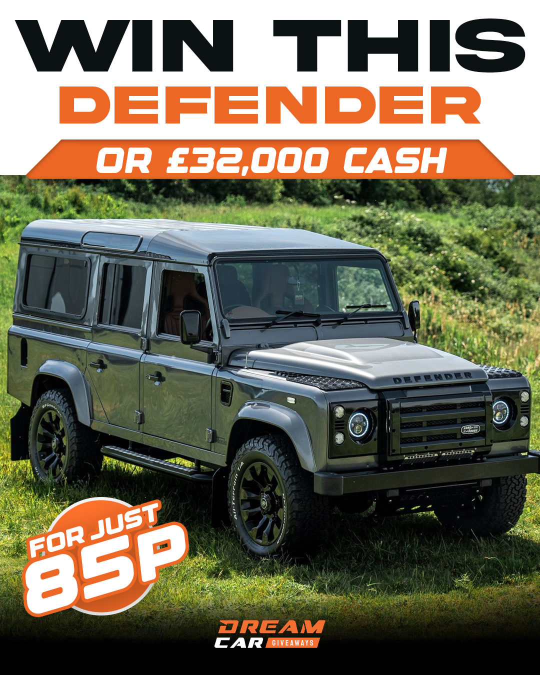 Dream Car Giveaways Facebook ad