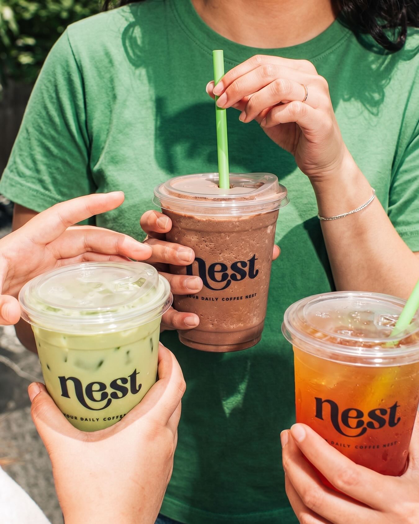 Nest Specialty Coffee Facebook ad: Follow Nest… summer feels better here