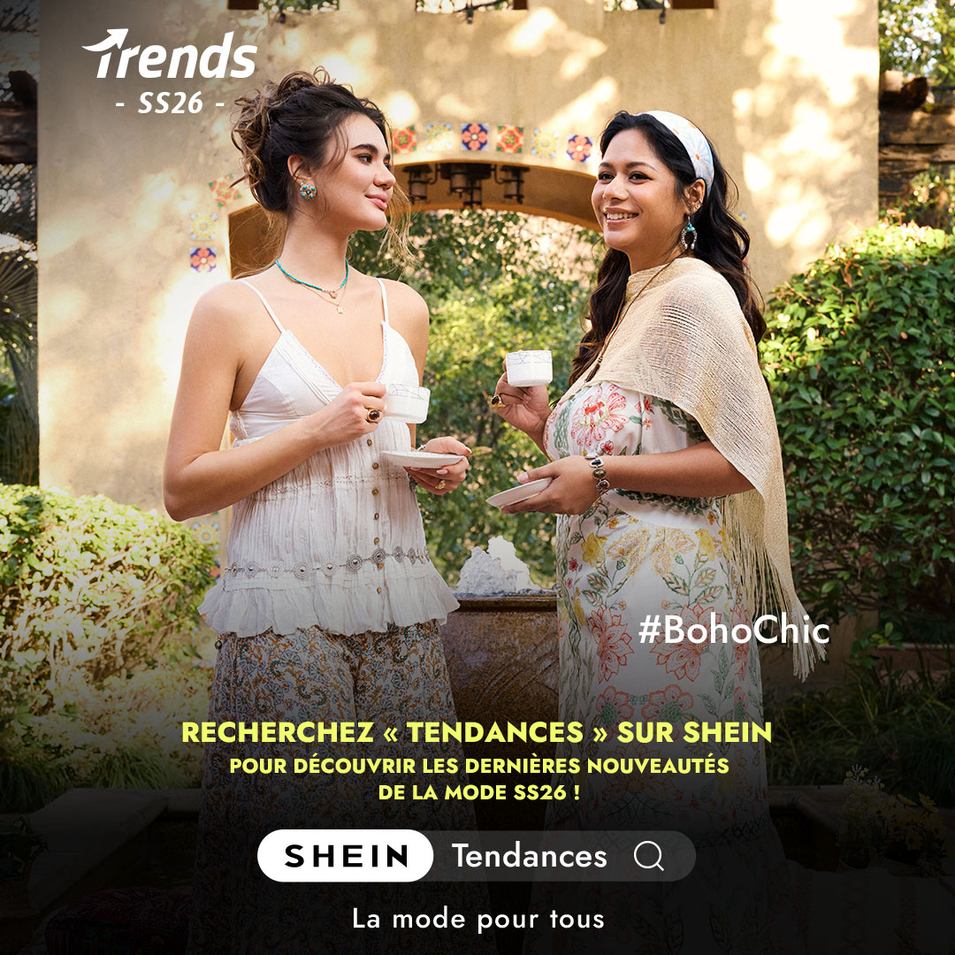 SHEIN France Facebook ad: Recherchez « Tendances » sur SHEIN pour découvrir…