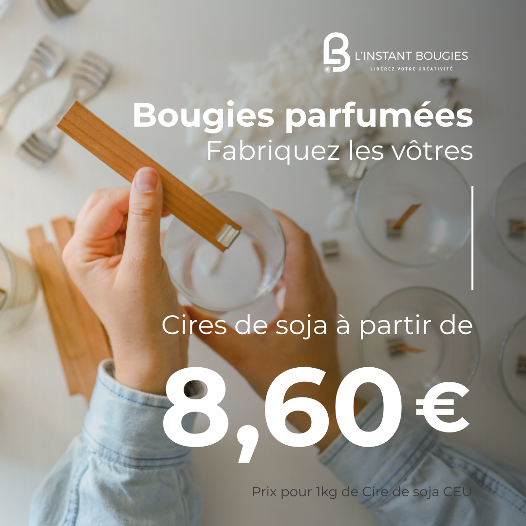 L'Instant Bougies Facebook ad: La cire qui fait la différence