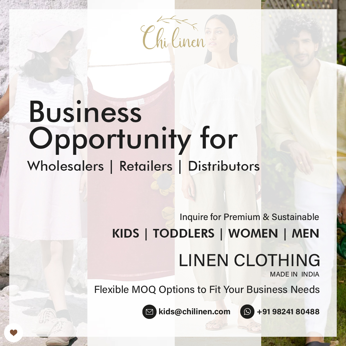 Chi Linen Clothing Facebook ad