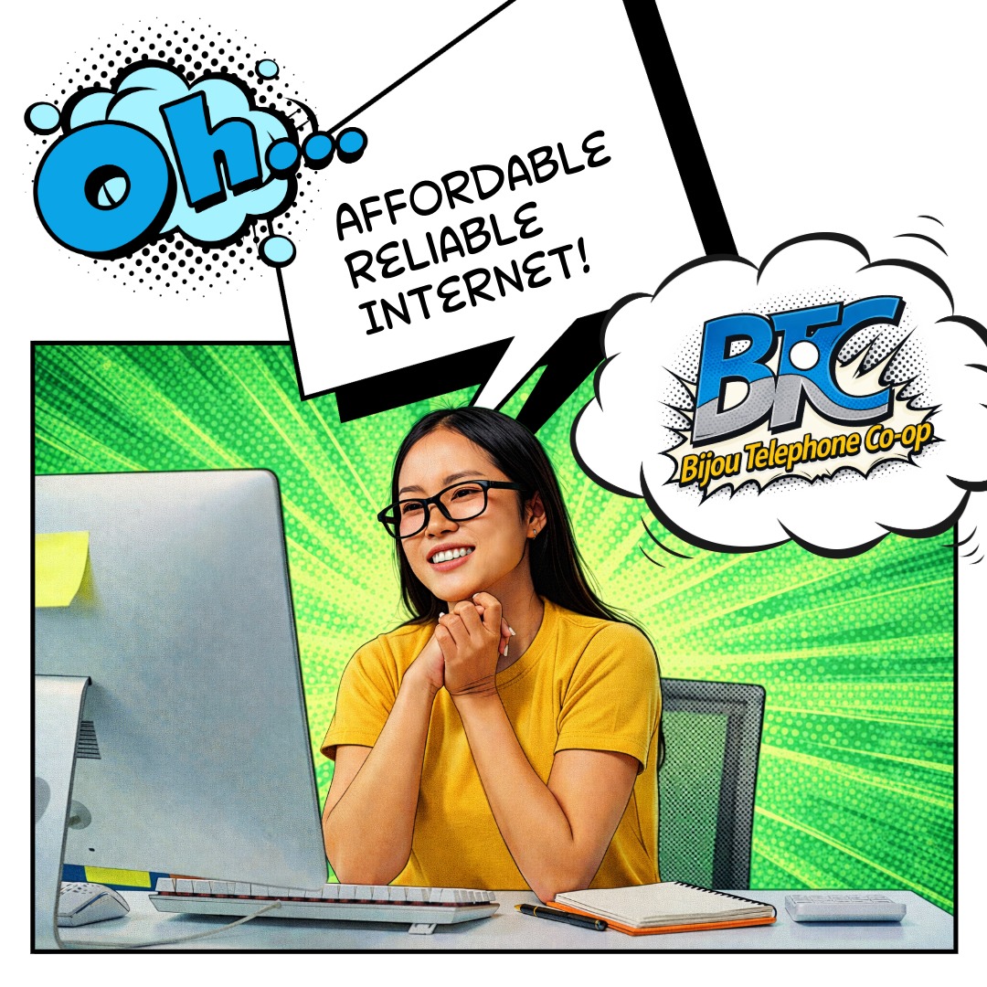 Bijou Telephone Co-op Facebook ad: Internet Built for You
