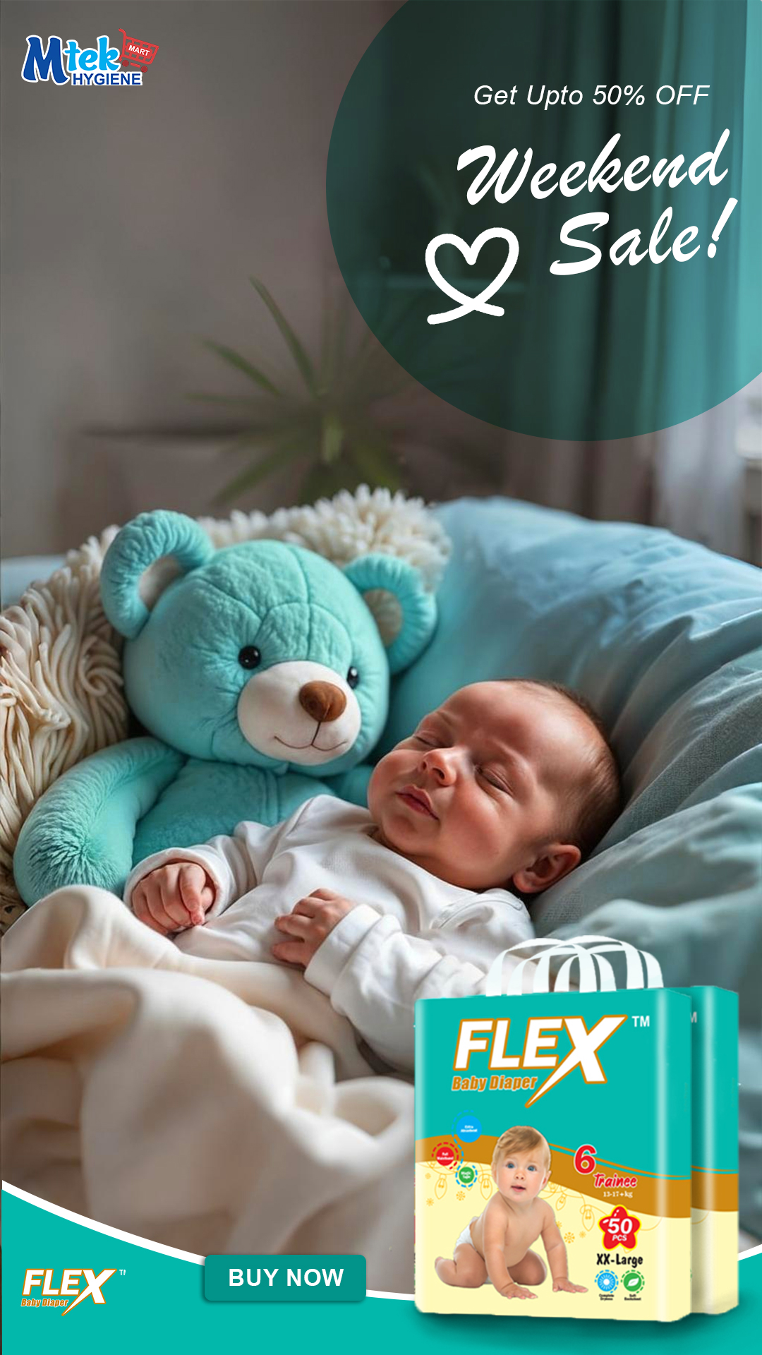 Flex Baby Diaper Facebook ad from Jun 8, 2026