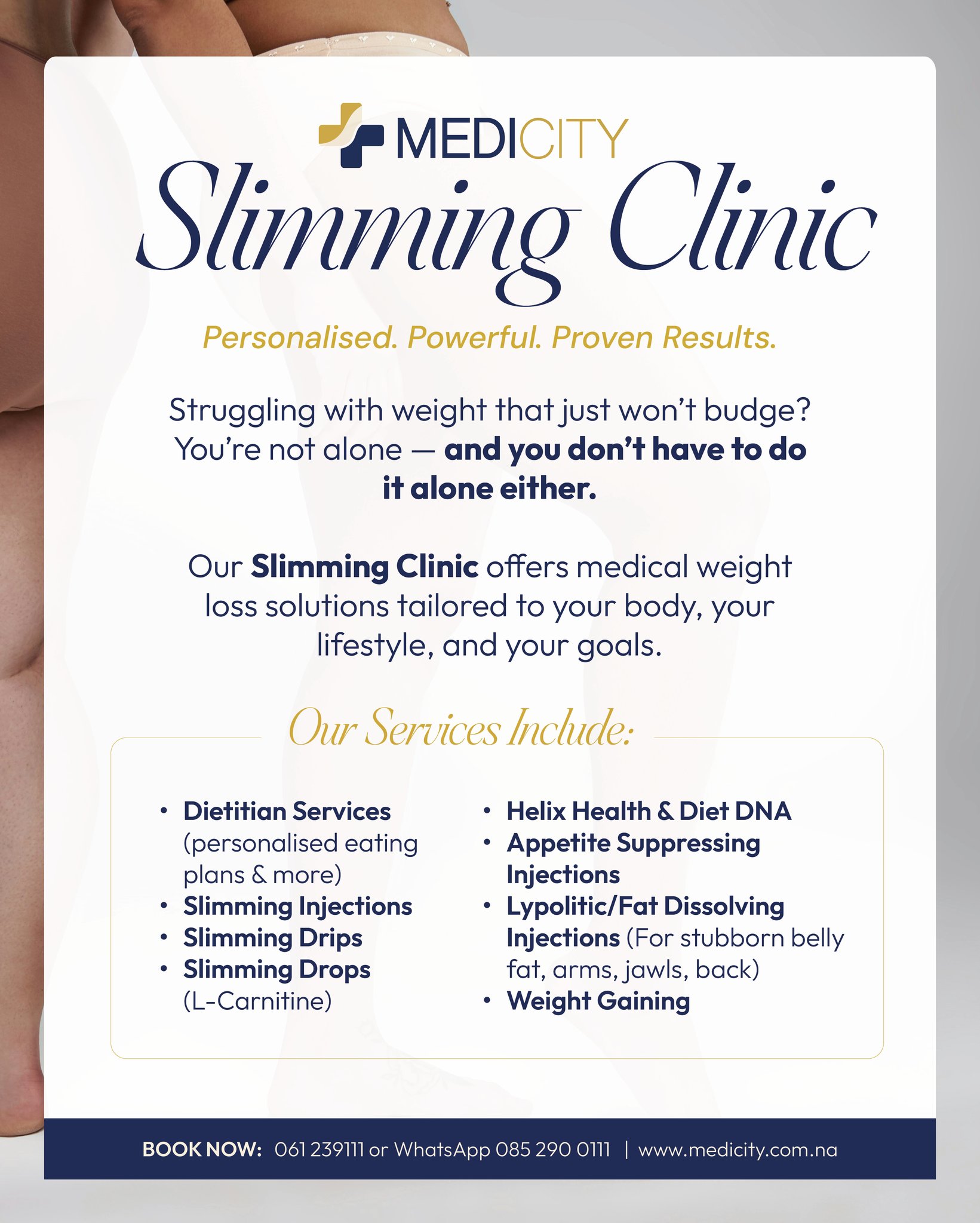 Medicity Medical Practice Facebook ad: Start this New Year with our Slimming Clinic…