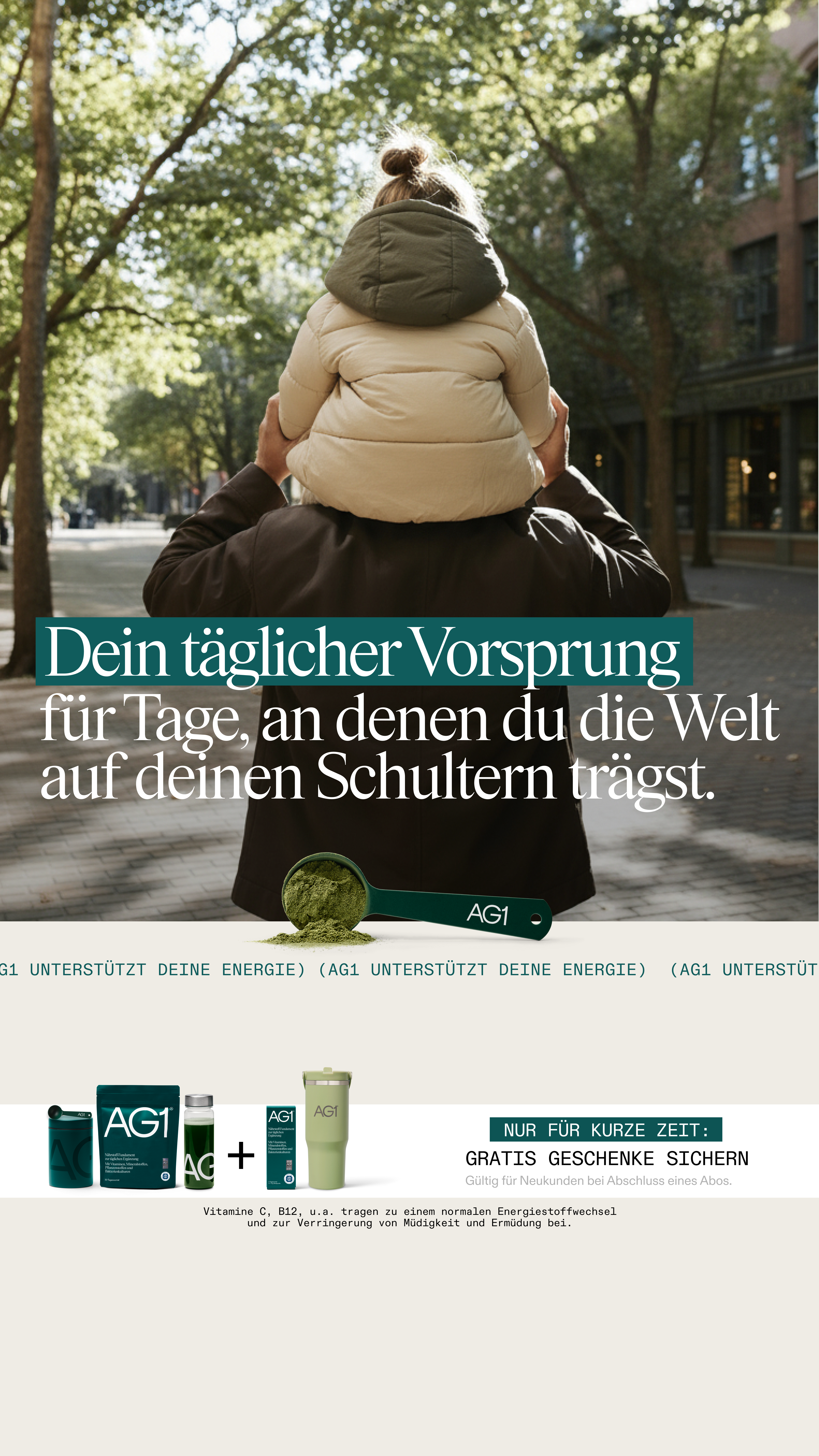 AG1 Deutschland Facebook ad