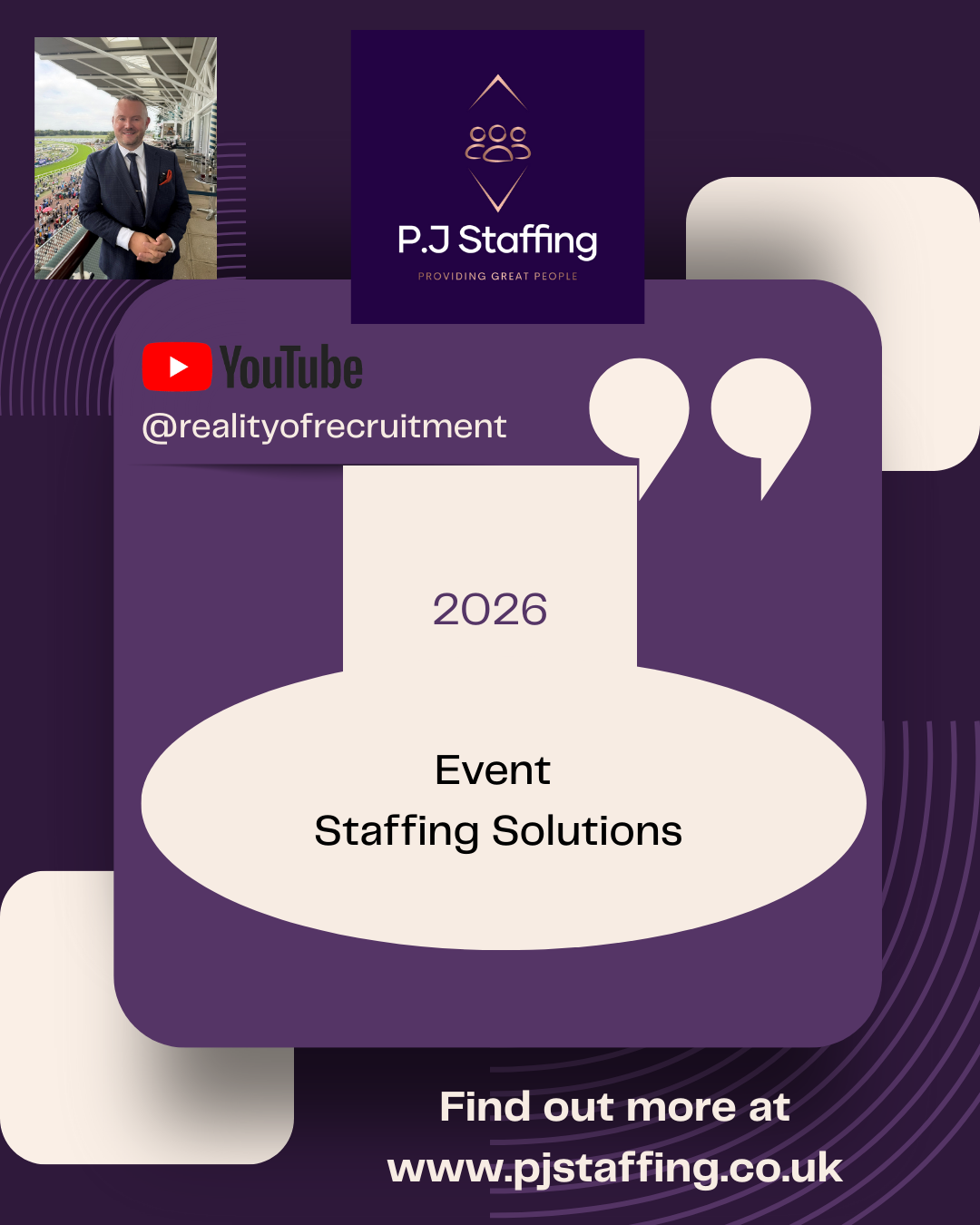 P.J Staffing Facebook ad: Award Winning Employment & Staffing Agency