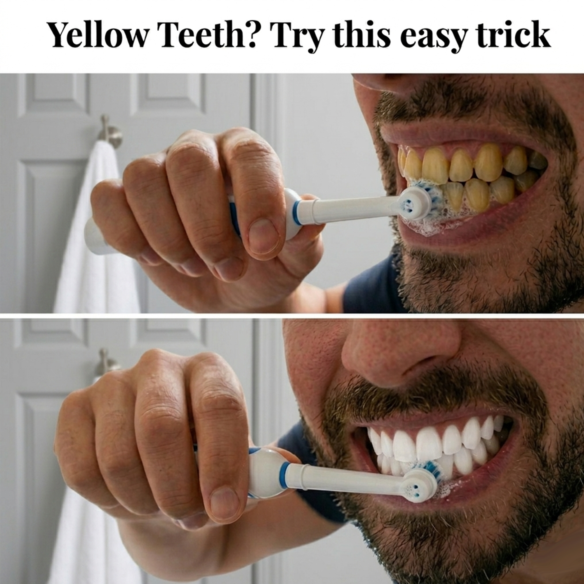 Modern Wellness Journal Facebook ad: Delete Yellow Teeth in 7 Days