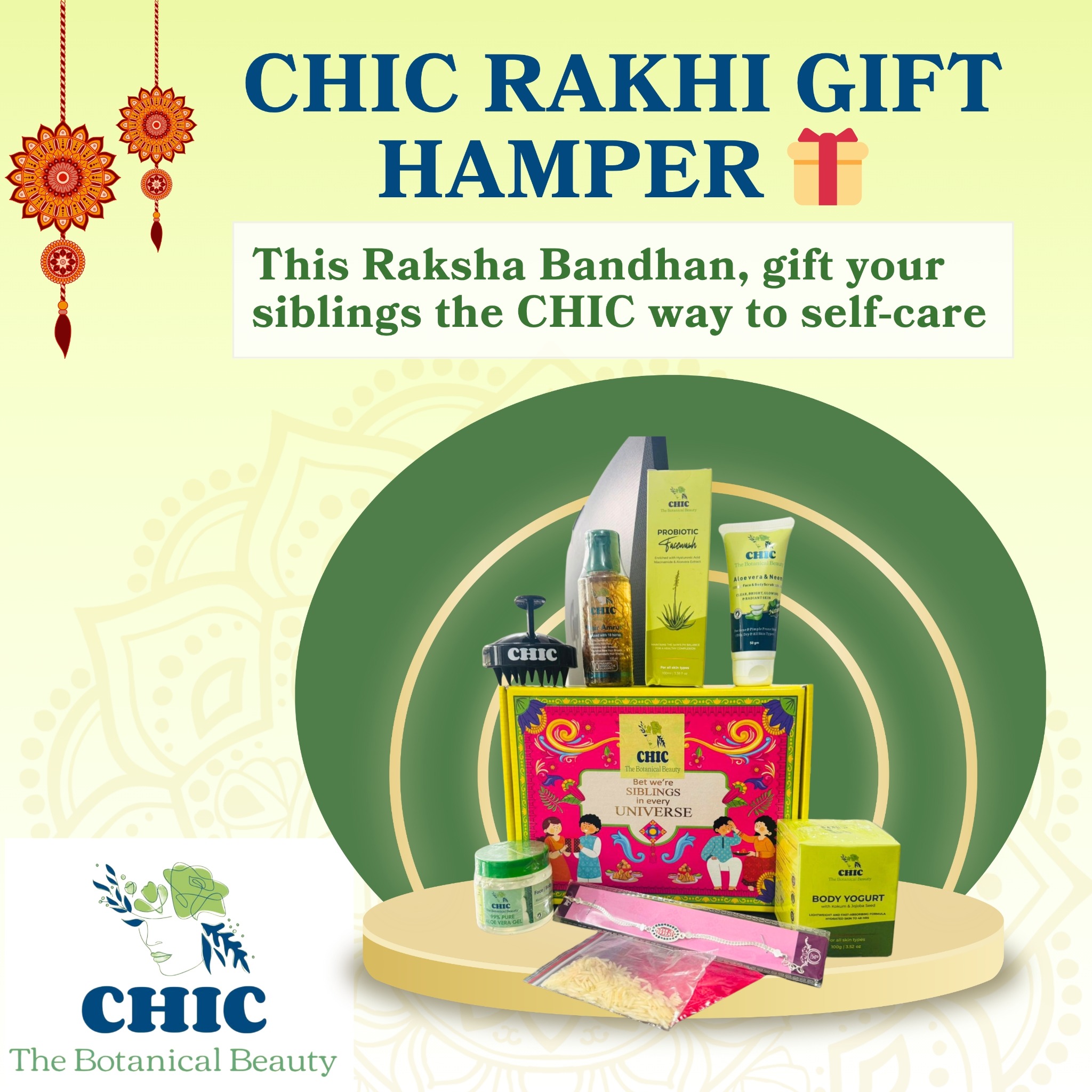 Chic The Botanical Beauty Facebook ad: Celebrate Sibling Love with a CHIC Touch