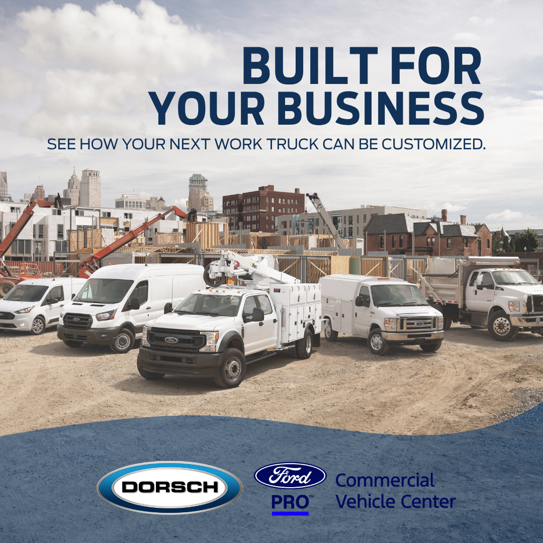 Dorsch Commercial Vehicle Center Facebook ad: Every job has a truck built for it…