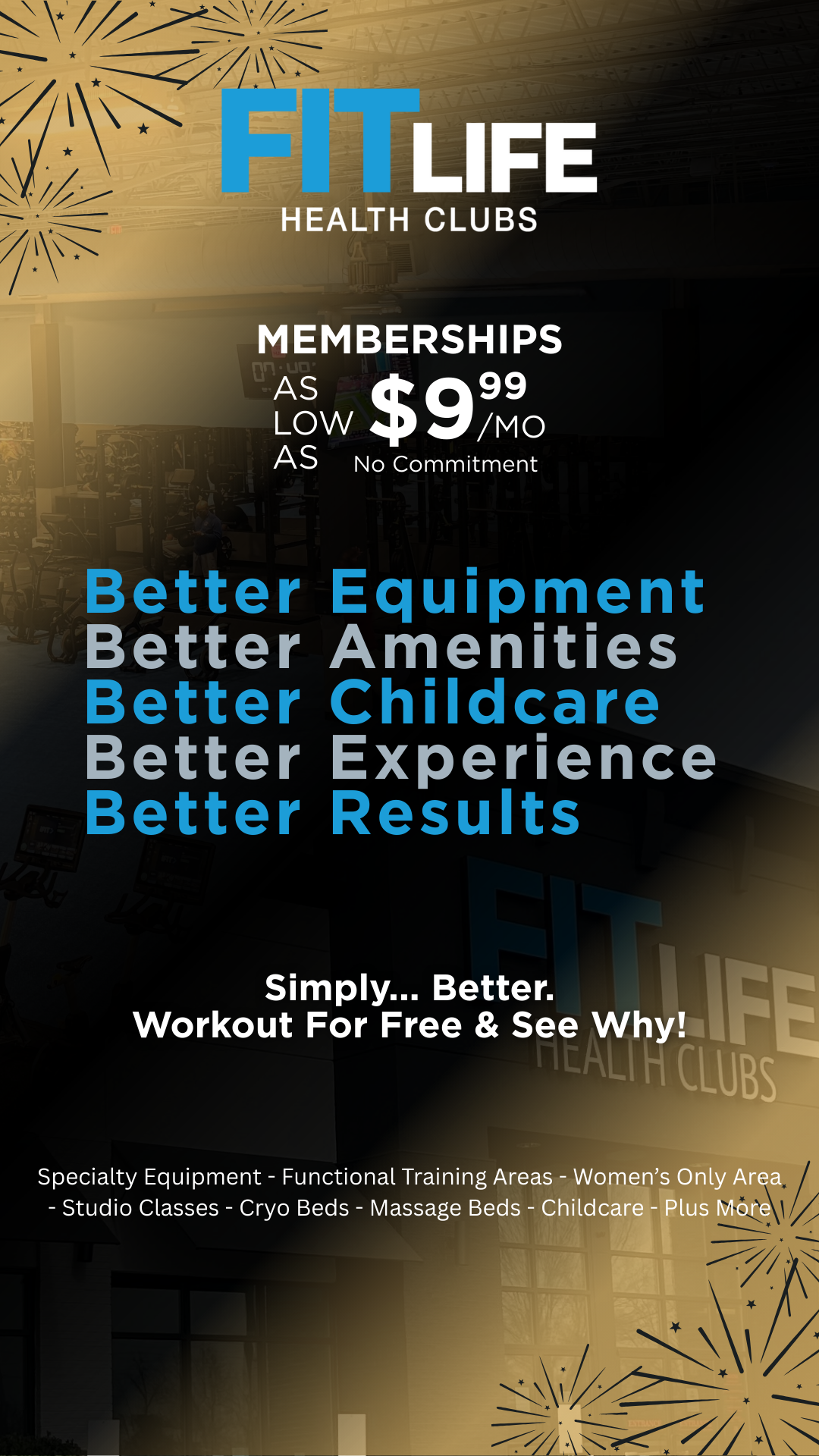FIT LIFE Health Clubs Facebook ad from Feb 22, 2026