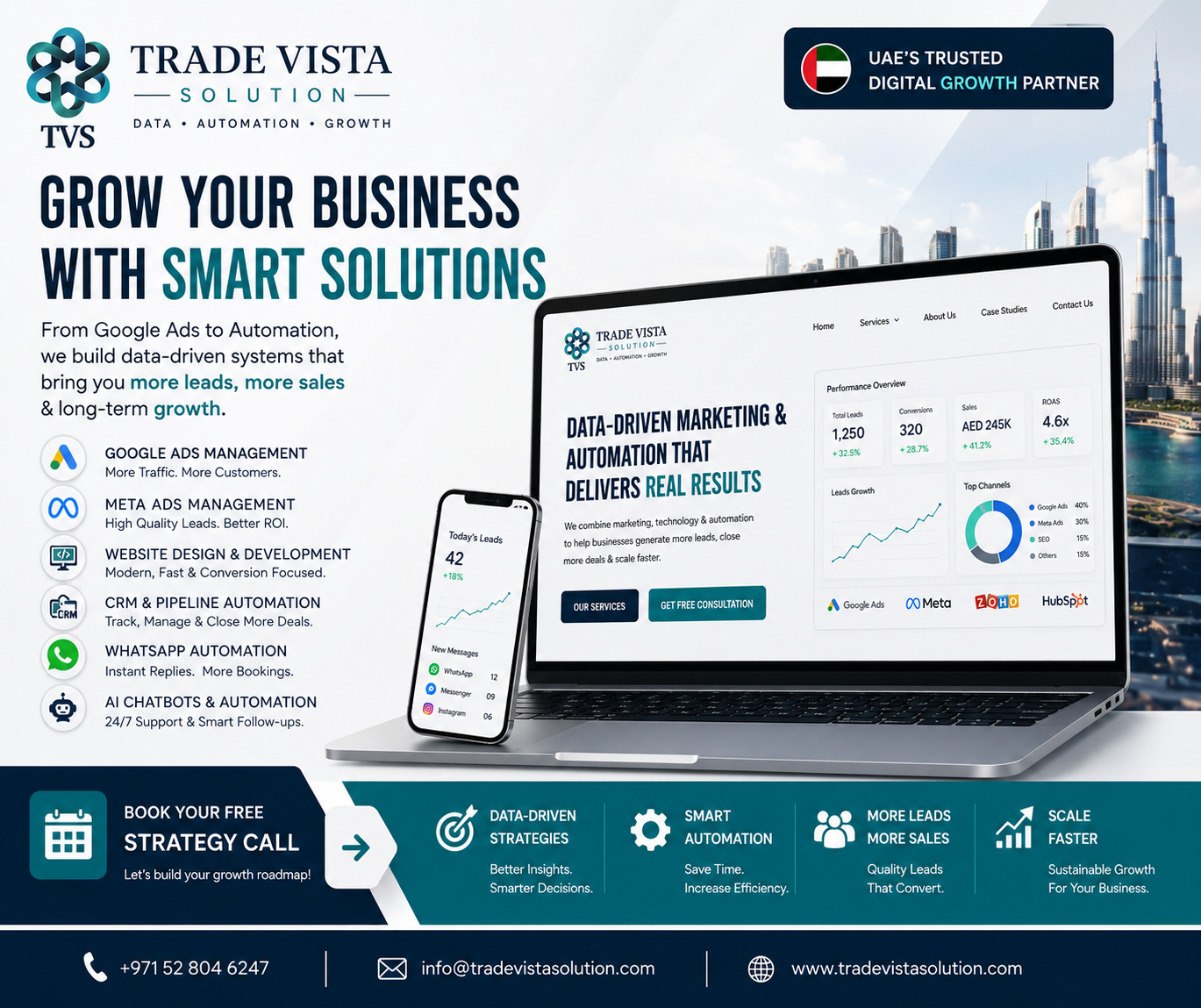 Trade vista solution Facebook ad: best agency in Dubai