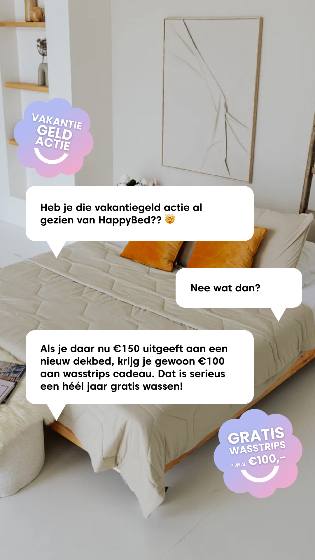 HappyBed Facebook ad