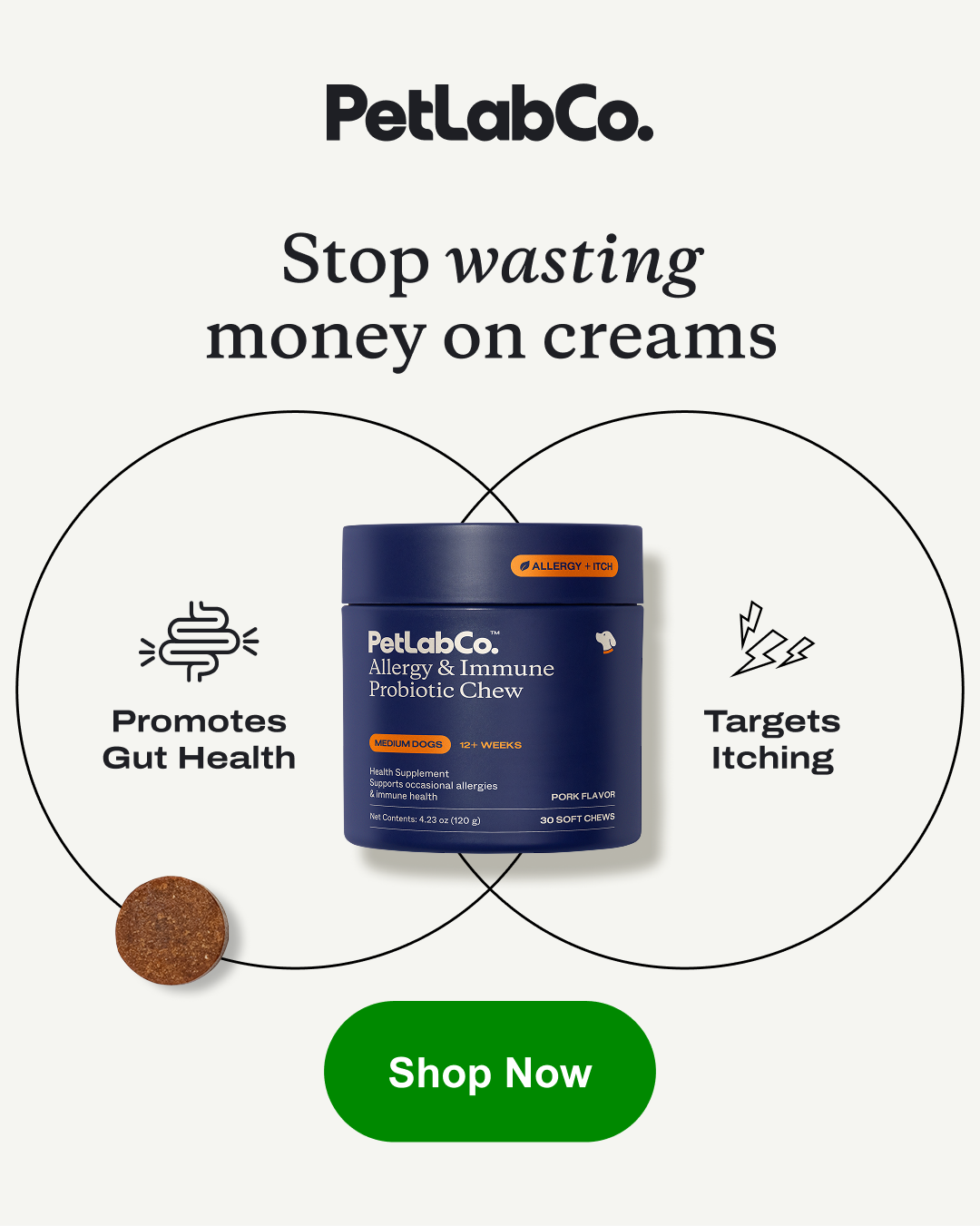 PetLab Co. Facebook ad