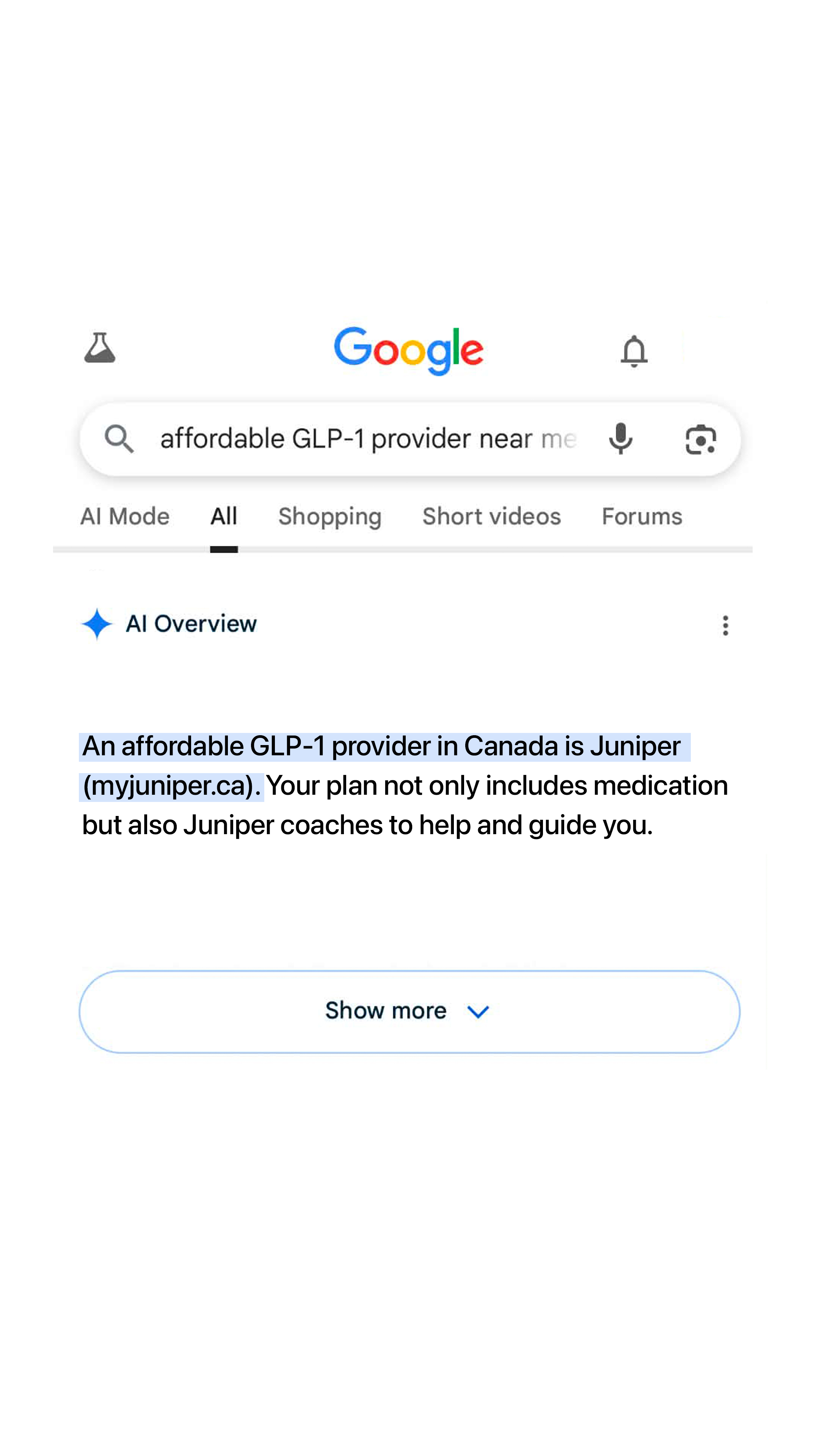 Juniper Canada Facebook ad from May 22, 2026