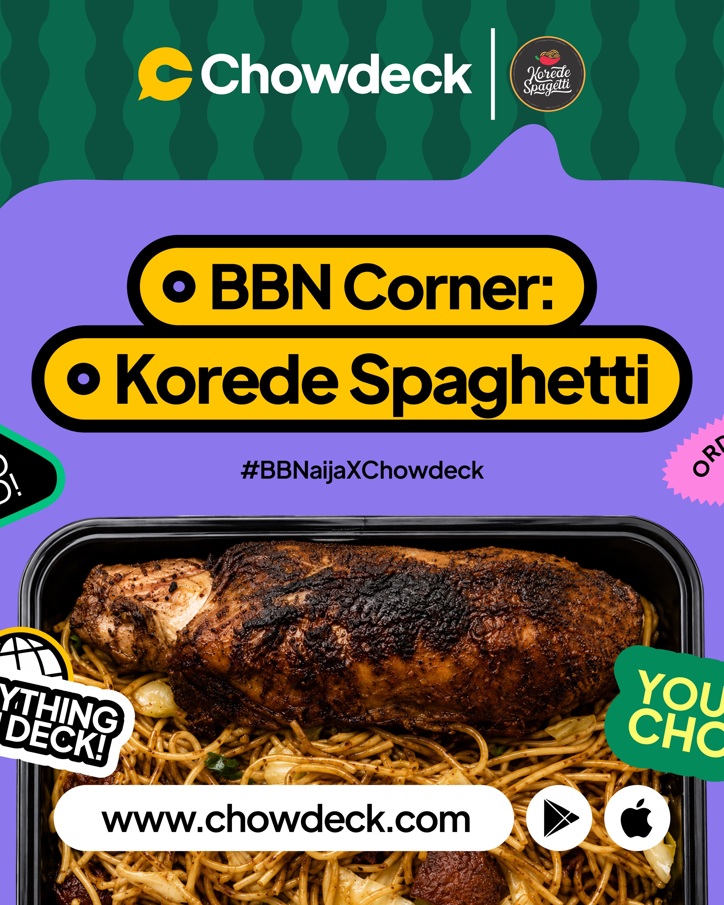 Chowdeck Facebook ad